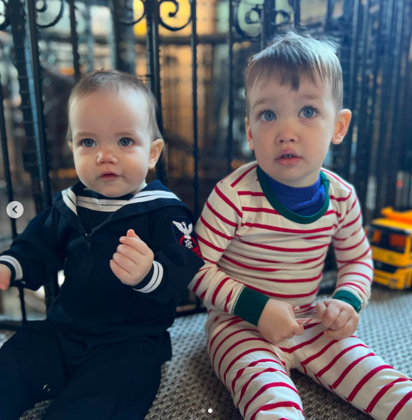 Sebastian and Wyatt Maisani-Cooper staring at the camera, posted on December 27, 2022. | Source: Instagram/andersoncooper