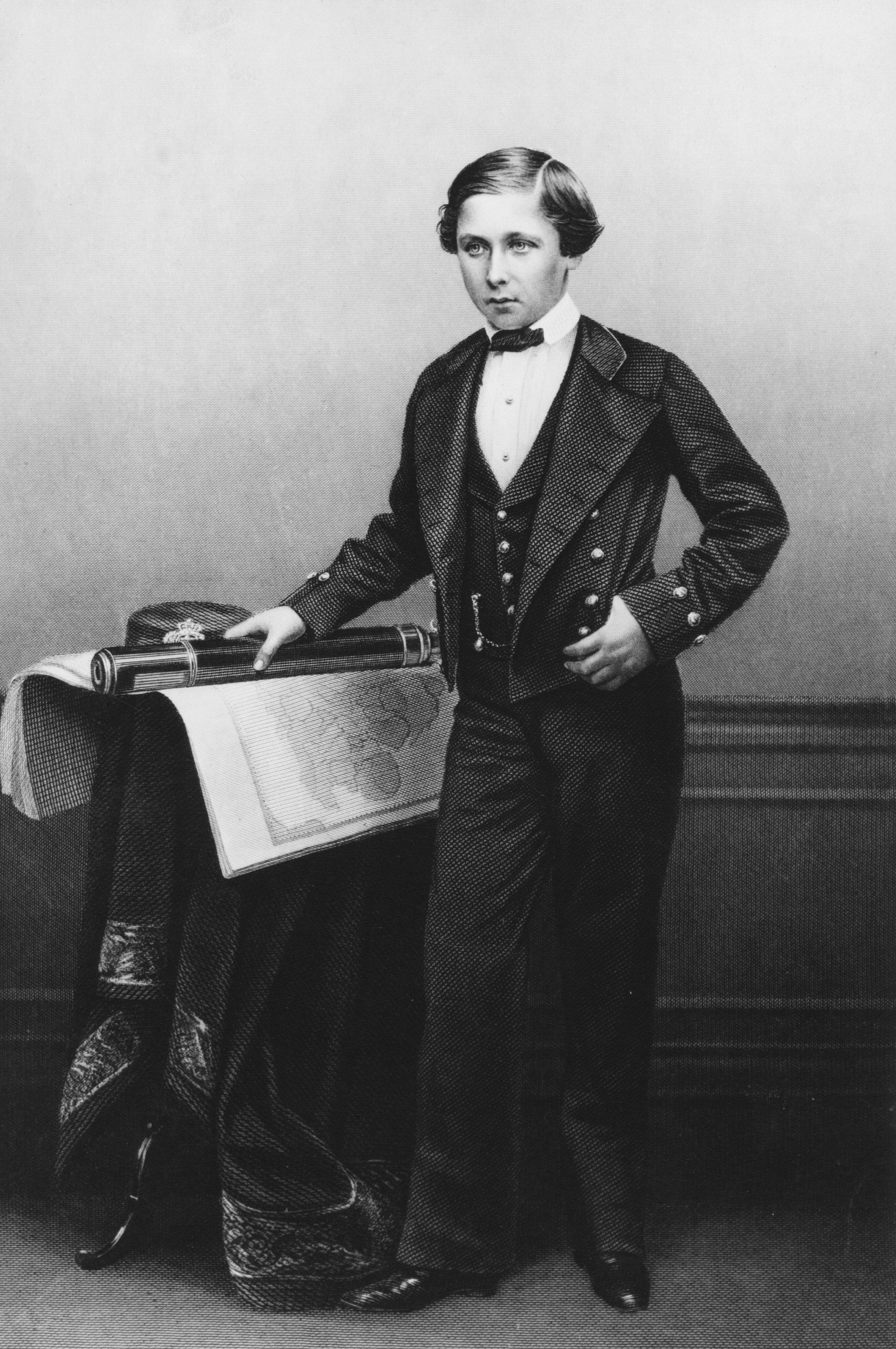 Príncipe Alfred, Duque de Edimburgo en la Marina Real británica en 1860. | Foto: Getty Images
