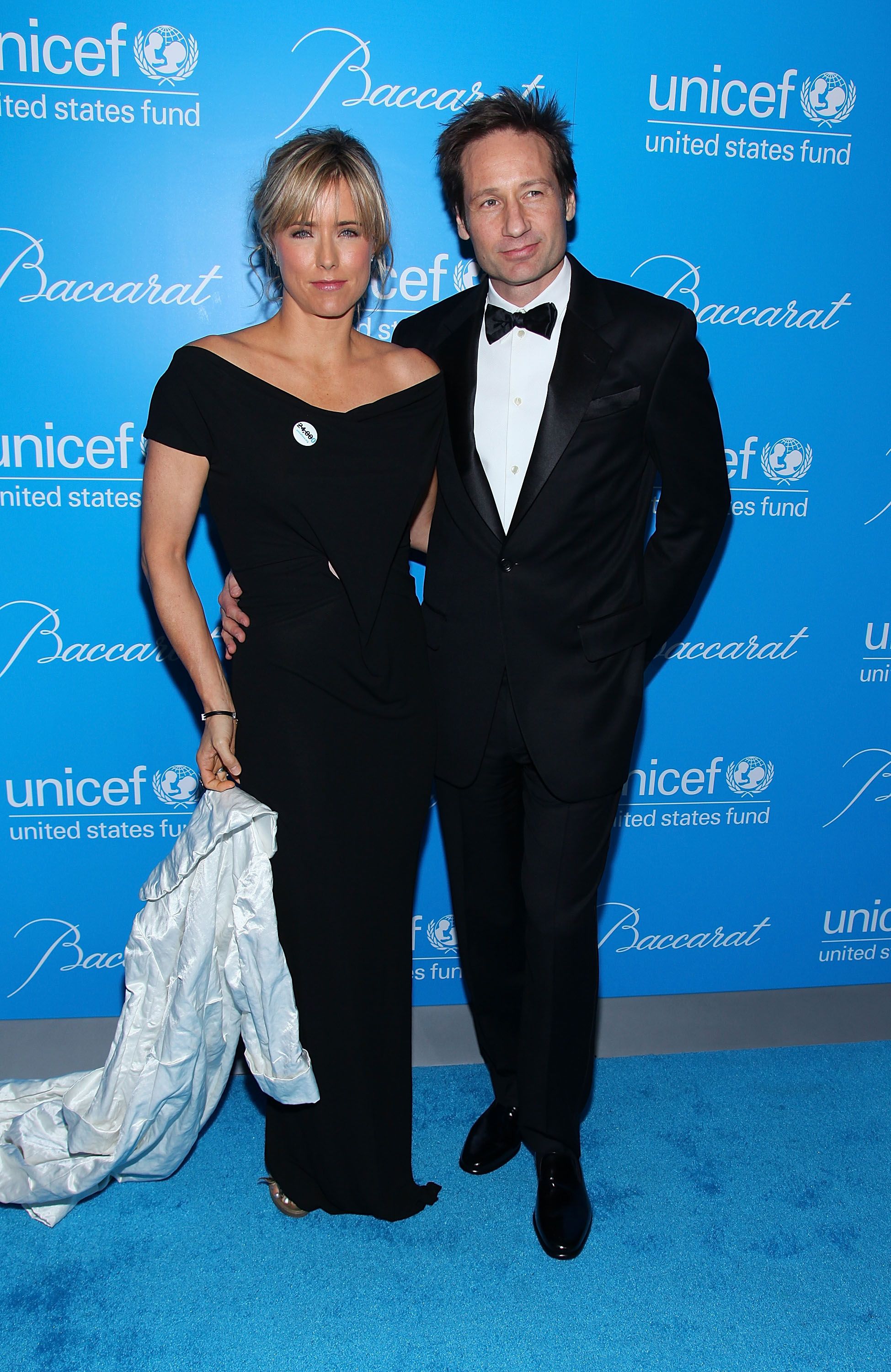 Tea Leoni (L) und David Duchovny nehmen am 2. Dezember 2009 am UNICEF Snowflake Ball 2009 in der Cipriani 42nd Street in New York City teil. | Quelle: Getty Images