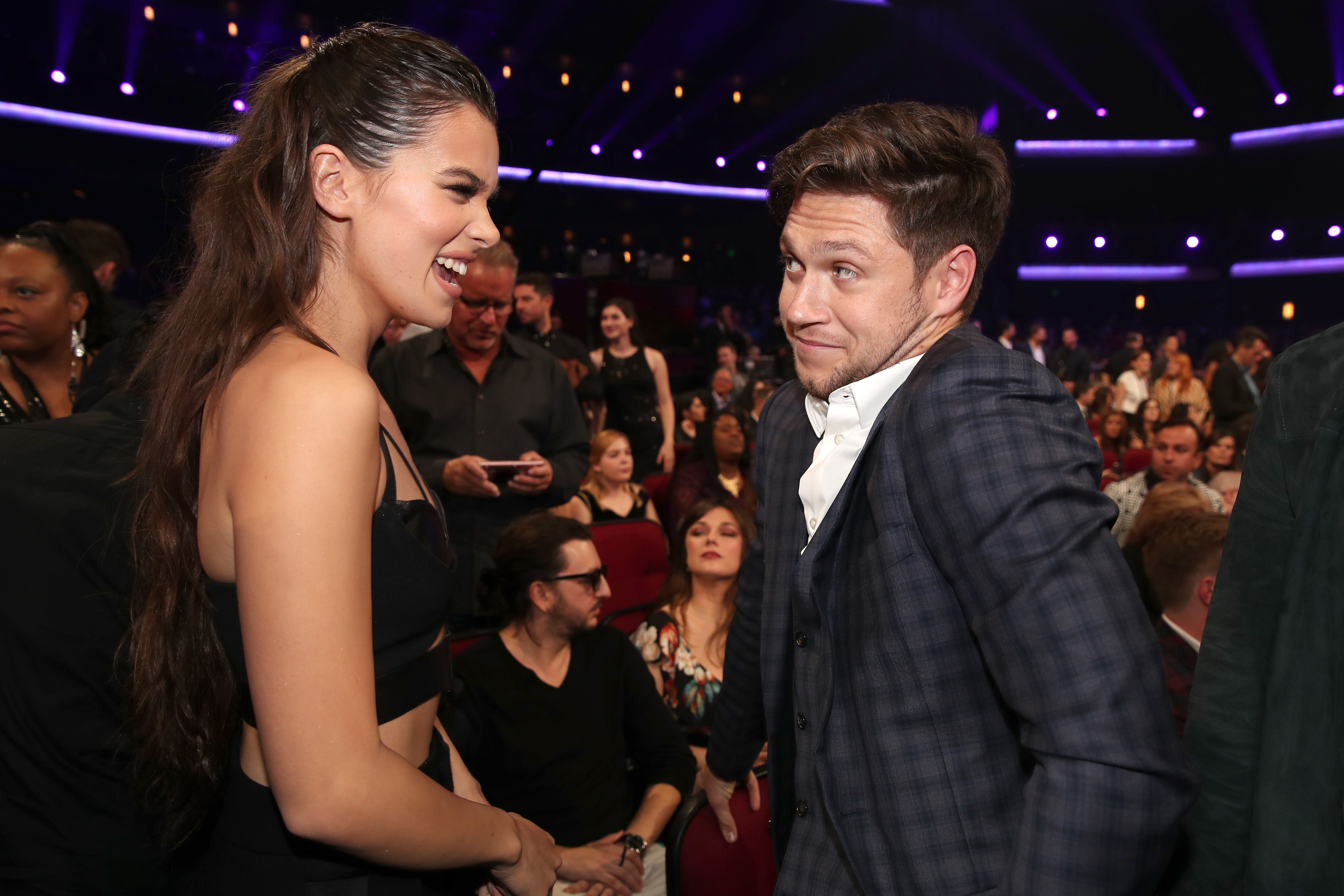 Hailee Steinfeld and Niall Horan during the 2017 American Music Awards at Microsoft Theater on November 19, 2017 in Los Angeles, California. | Source: Getty Images