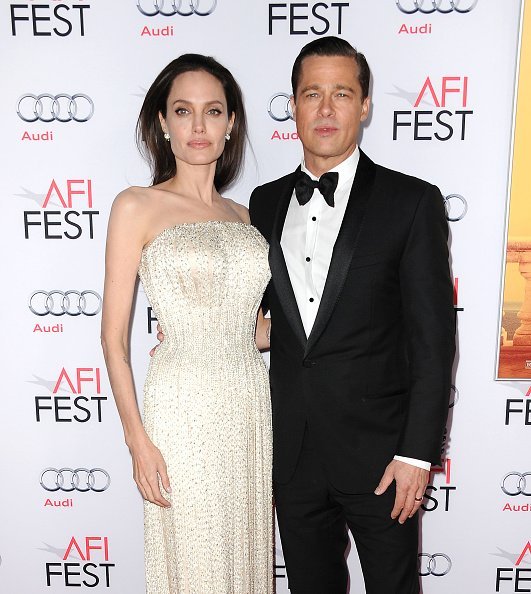 Angelina Jolie and Brad Pitt at TCL Chinese 6 Theatres on November 5, 2015 in Hollywood, California. | Photo: Getty Images