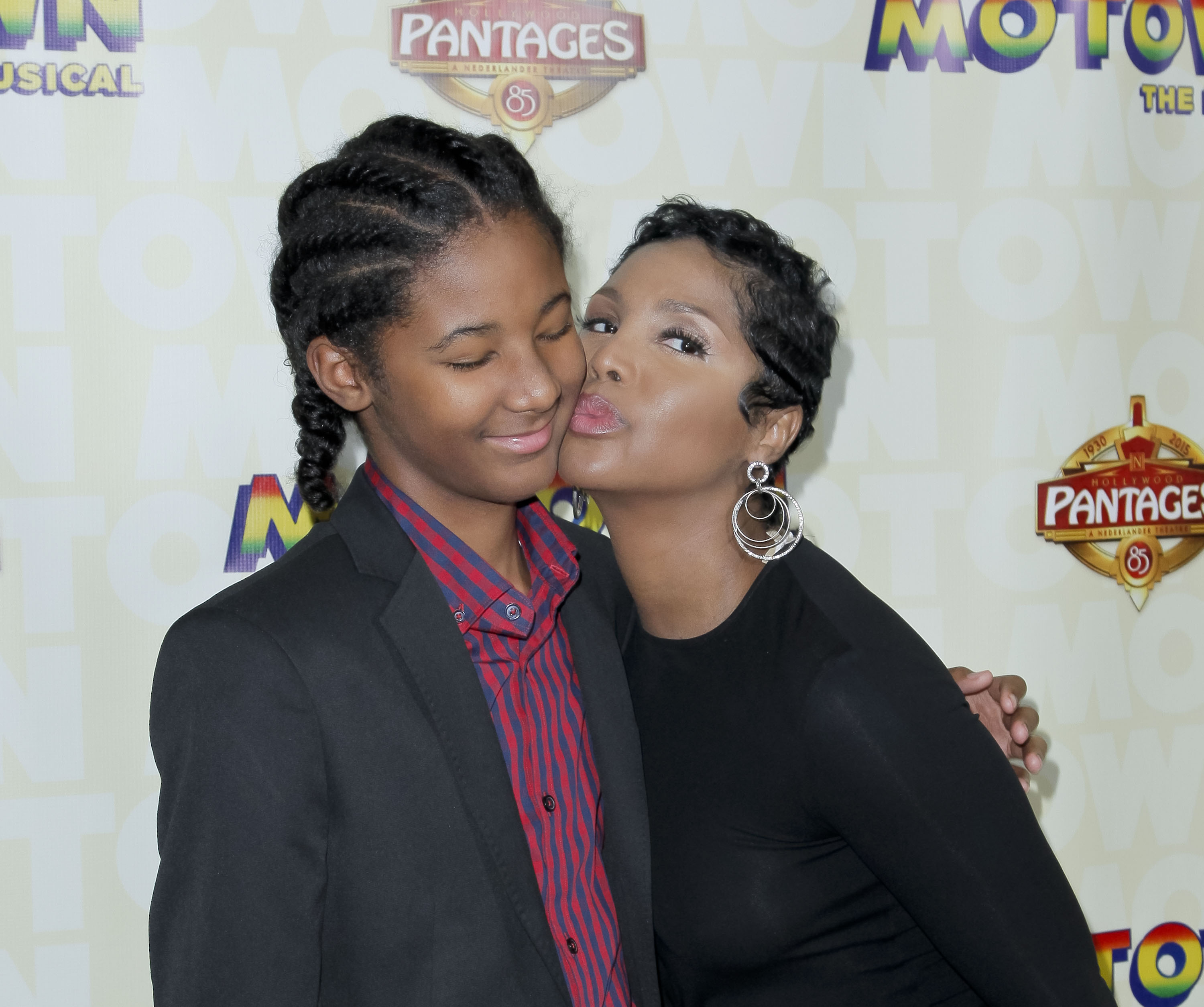 Diezel Ky Braxton-Lewis and Toni Braxton at the opening night of "Motown: The Musical" on April 30, 2015, in Hollywood, California | Source: Getty Images