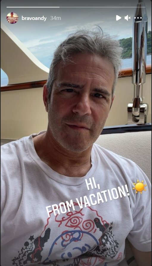 Andy Cohen on vacation | Photo: Instagram/bravoandy