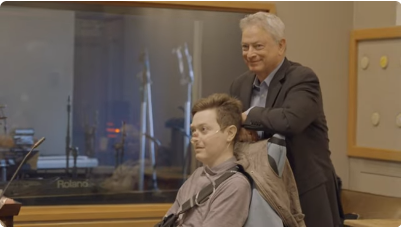 Mac and Gary Sinise on a video dated February 22, 2024 | Source: Youtube/@macsinise7489