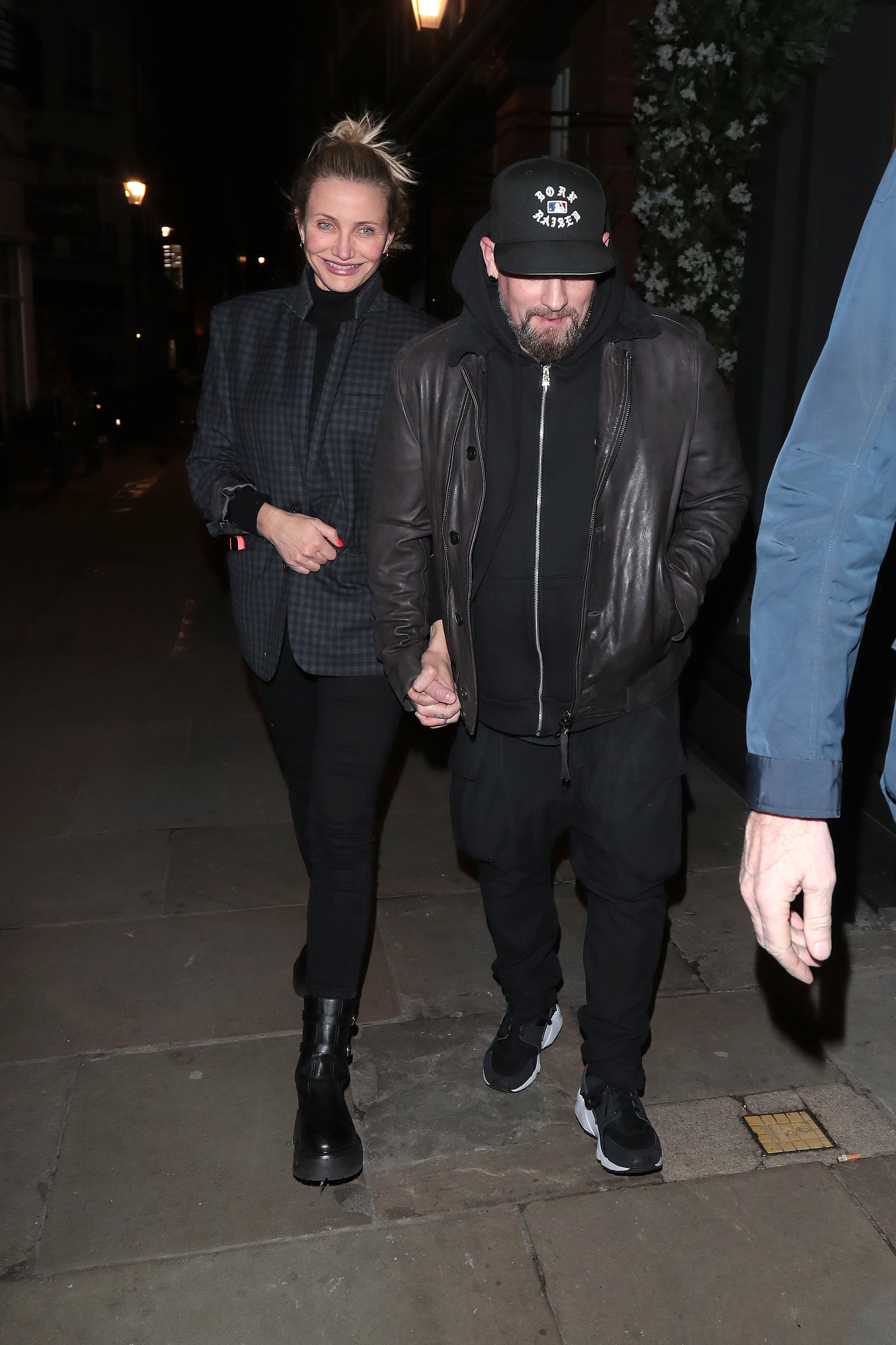 Cameron Diaz and Benji Madden on December 3, 2022, in London, England. | Source: Getty Images