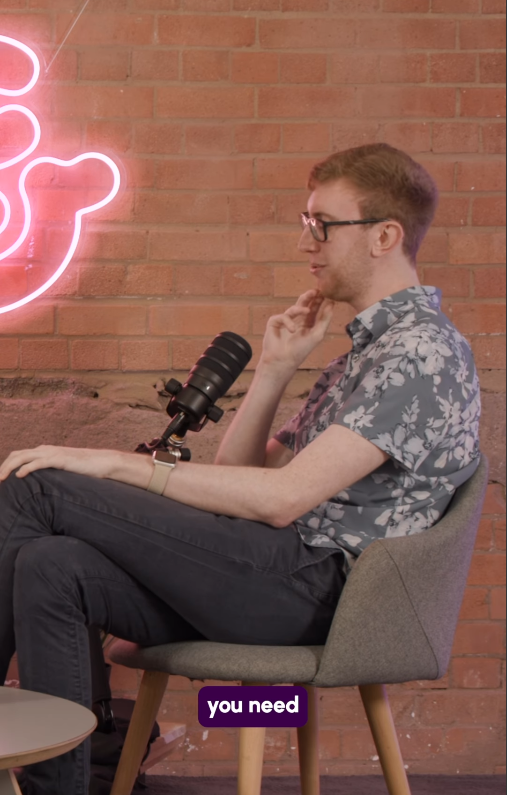 Jordan Cox tells his story on a podcast | Source: Instagram/crohnsandcolitisuk