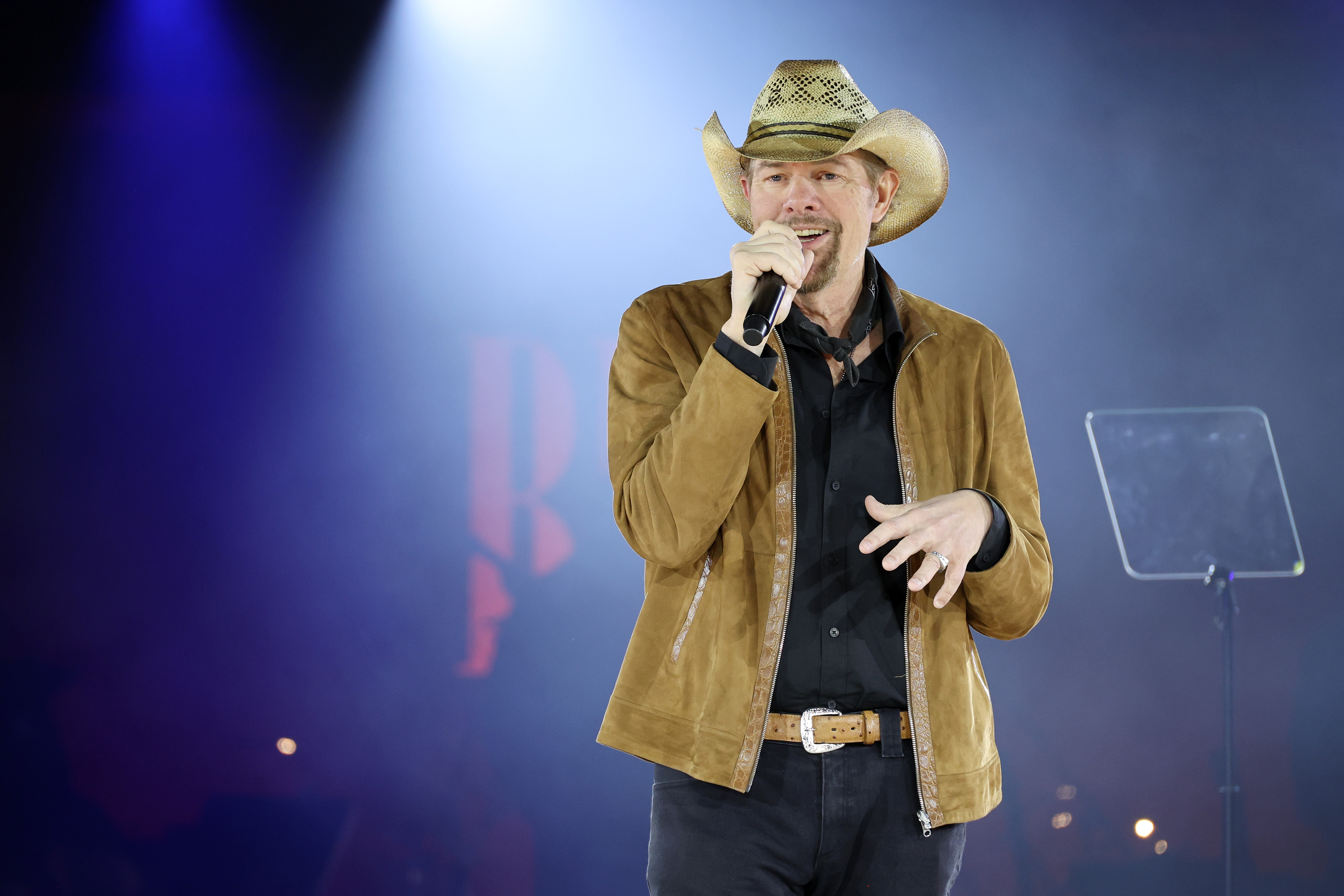 Toby Keith performs onstage for the BMI Icon Award during the 2022 BMI Country Awards at BMI on November 08, 2022 in Nashville, Tennessee.| Source: Getty Images