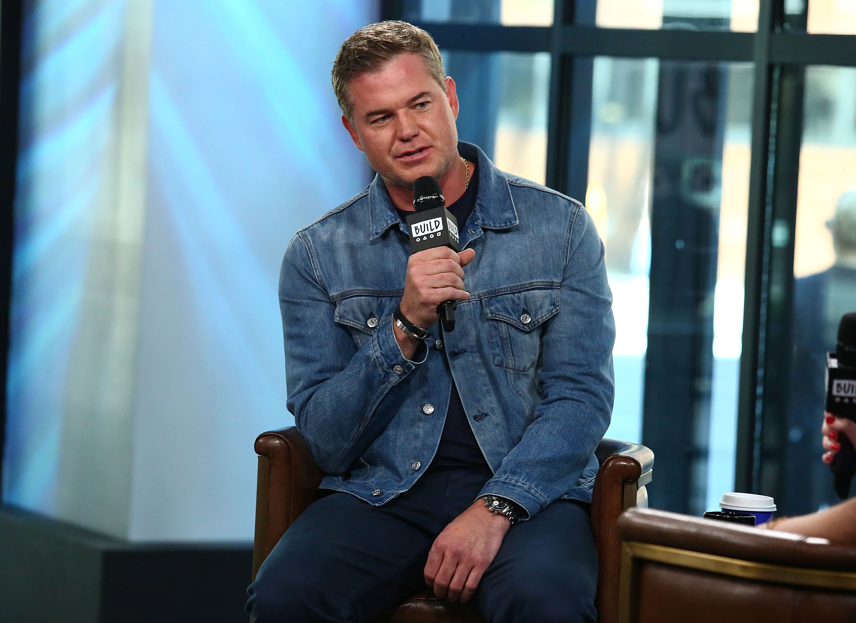 Eric Dane speaking about his show "The Last Ship" at Build studio in New York City on August 1, 2017. | Source: Getty Images