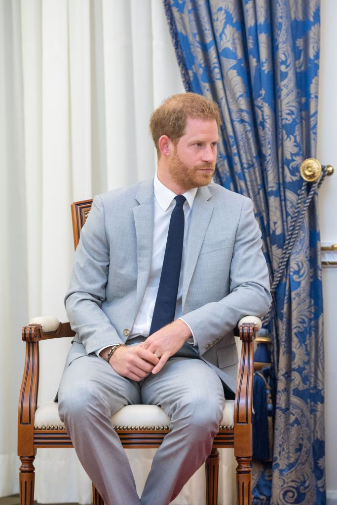 Prince Harry meets First Lady Ana Dias Lourenco on September 28, 2019, in Luanda, Angola | Photo: Dominic Lipinski/Getty Images