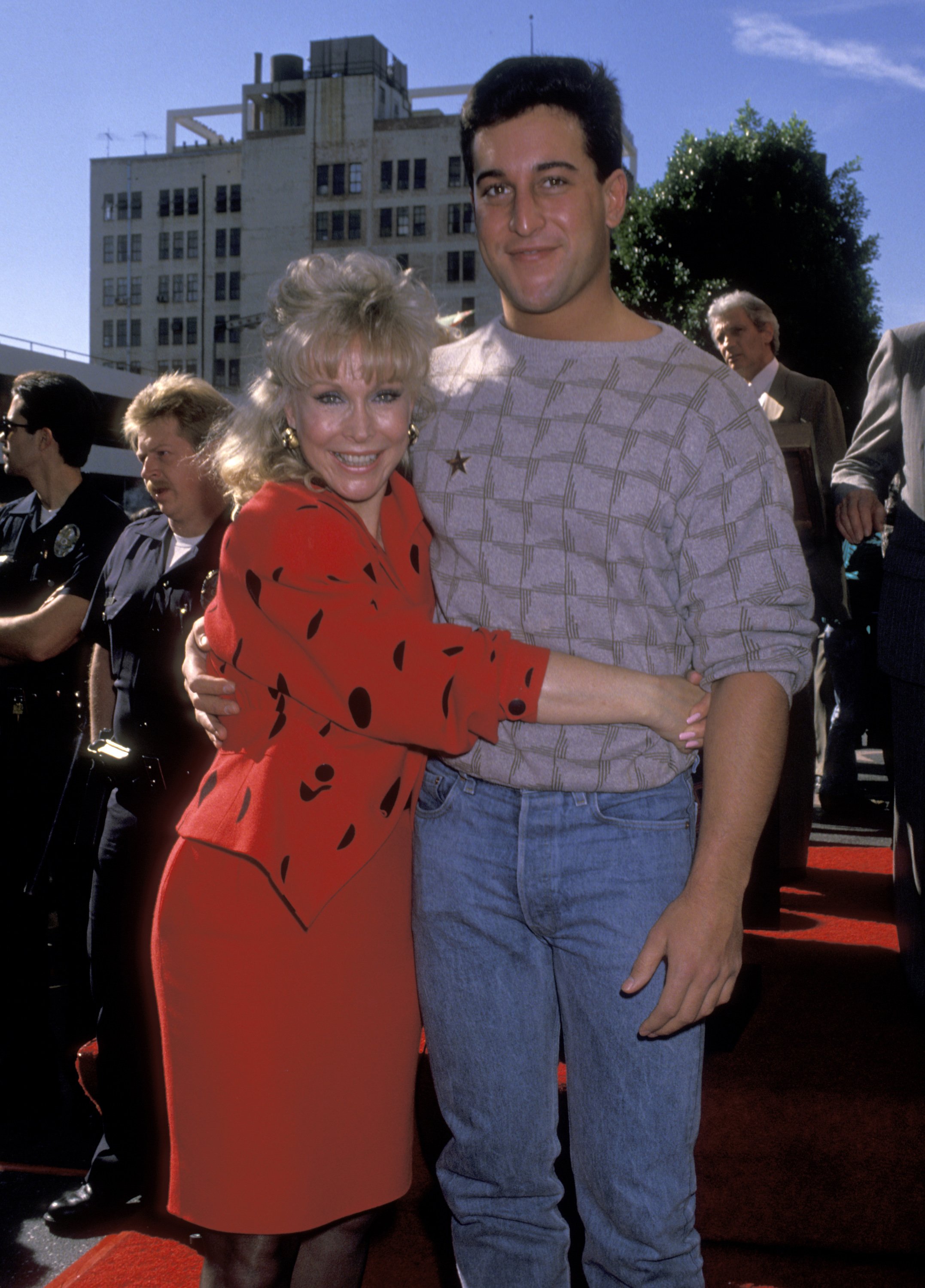 Barbara Eden and son Matthew Ansara attend the "Hollywood Walk of Fame Ceremony Honoring Barbara Eden with a Star" on November 17, 1988 at 7003 Hollywood Boulevard in Hollywood, California | Source: Getty Images 