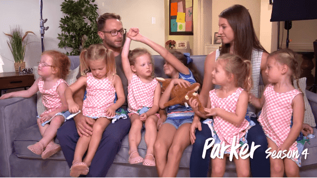 The Busby family during an episode of "OutDaughtered" | Photo: YouTube/TLC UK