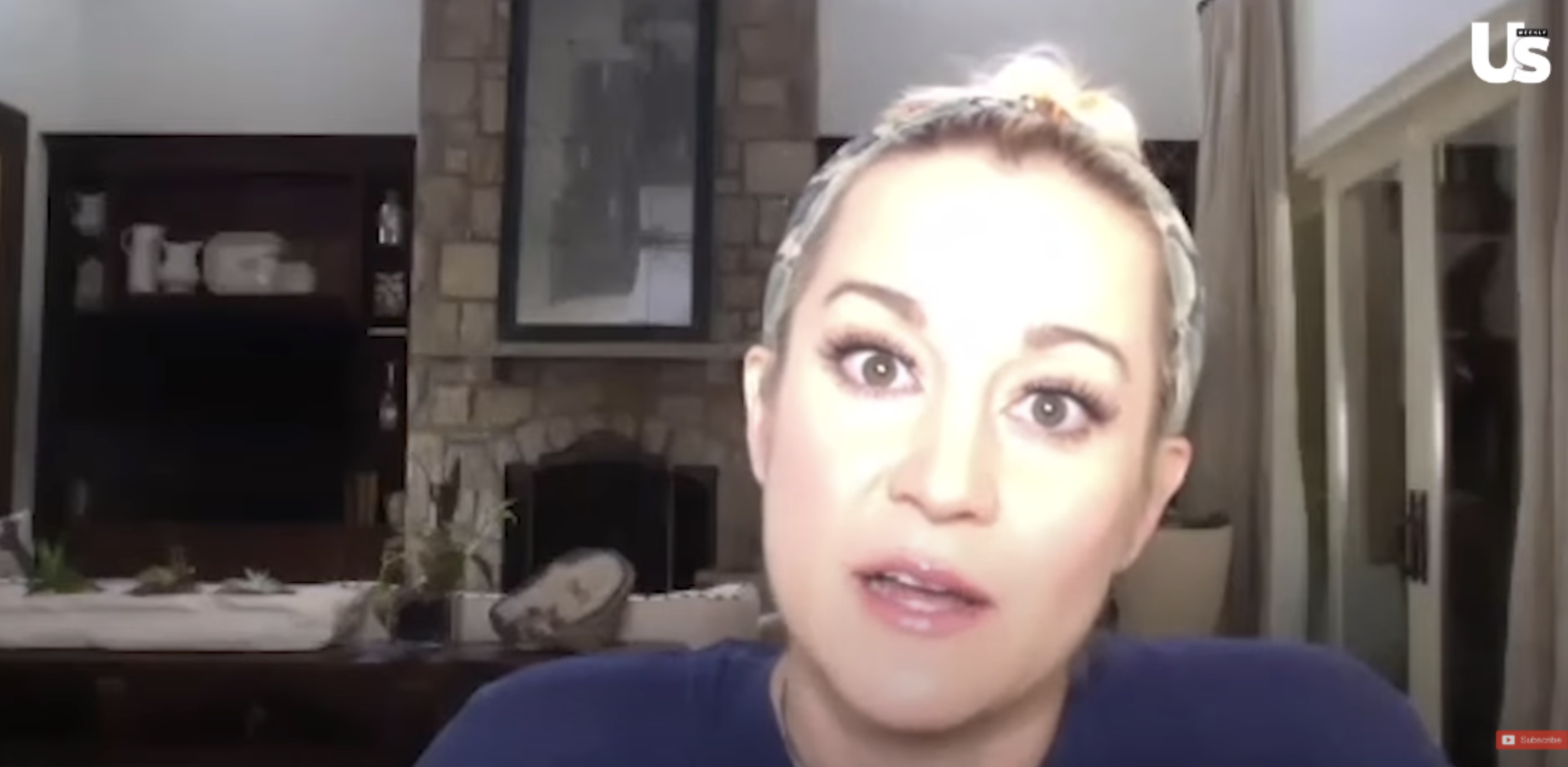 Kellie Pickler is pictured in the living room of her Nashville home | Source: youtube.com/Us Weekly