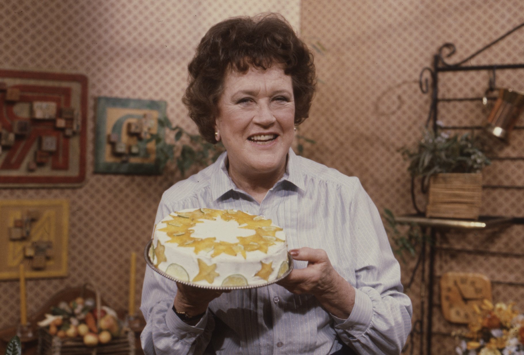 Television personality and the "Mastering of Art of French Cooking," Julia Child cooking. Photo: Getty Images