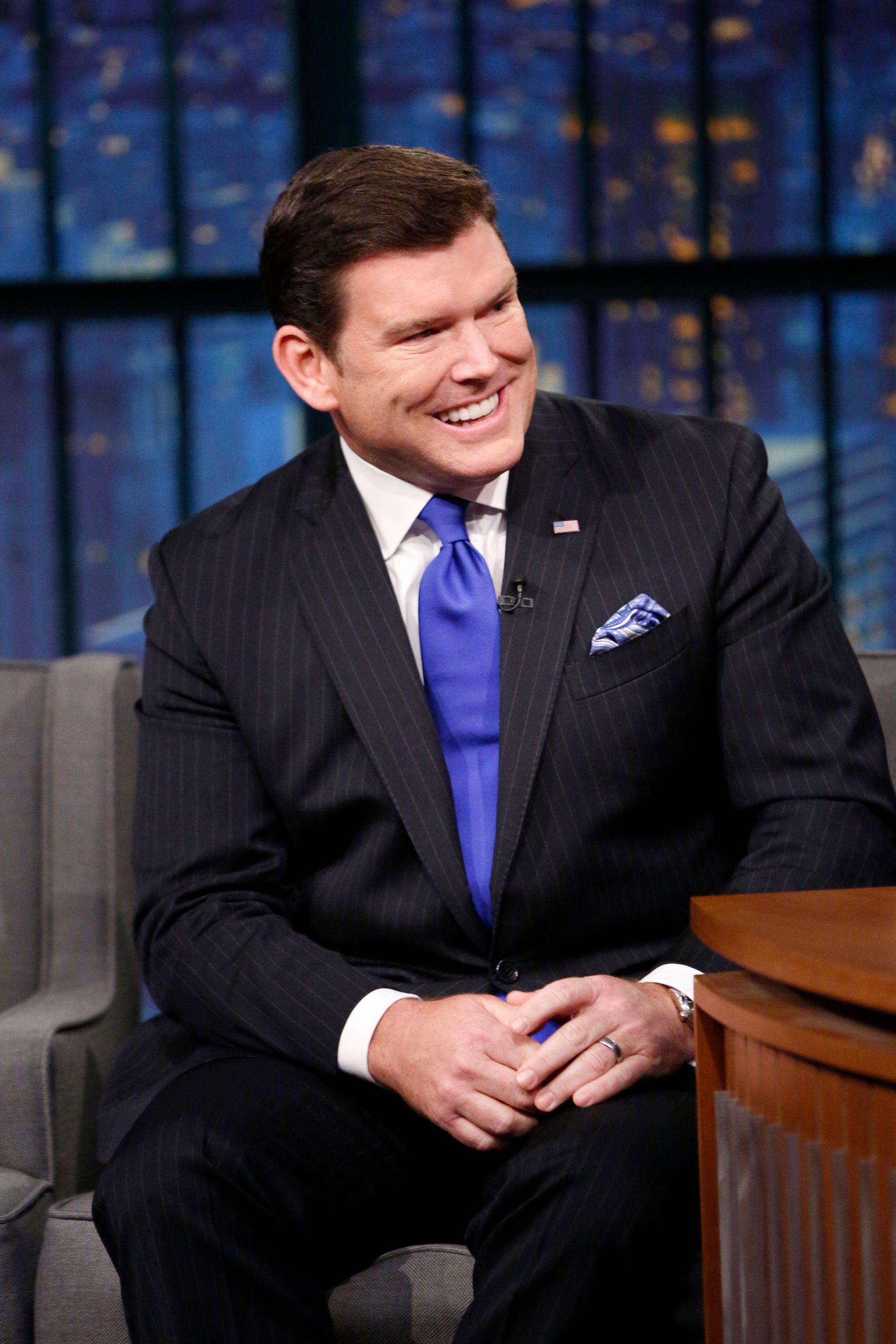 Bret Baier during an interview on season 4 of "Late Night with Seth Meyers" on December 8, 2016 | Photo: Lloyd Bishop/NBCU Photo Bank/NBCUniversal/Getty Images