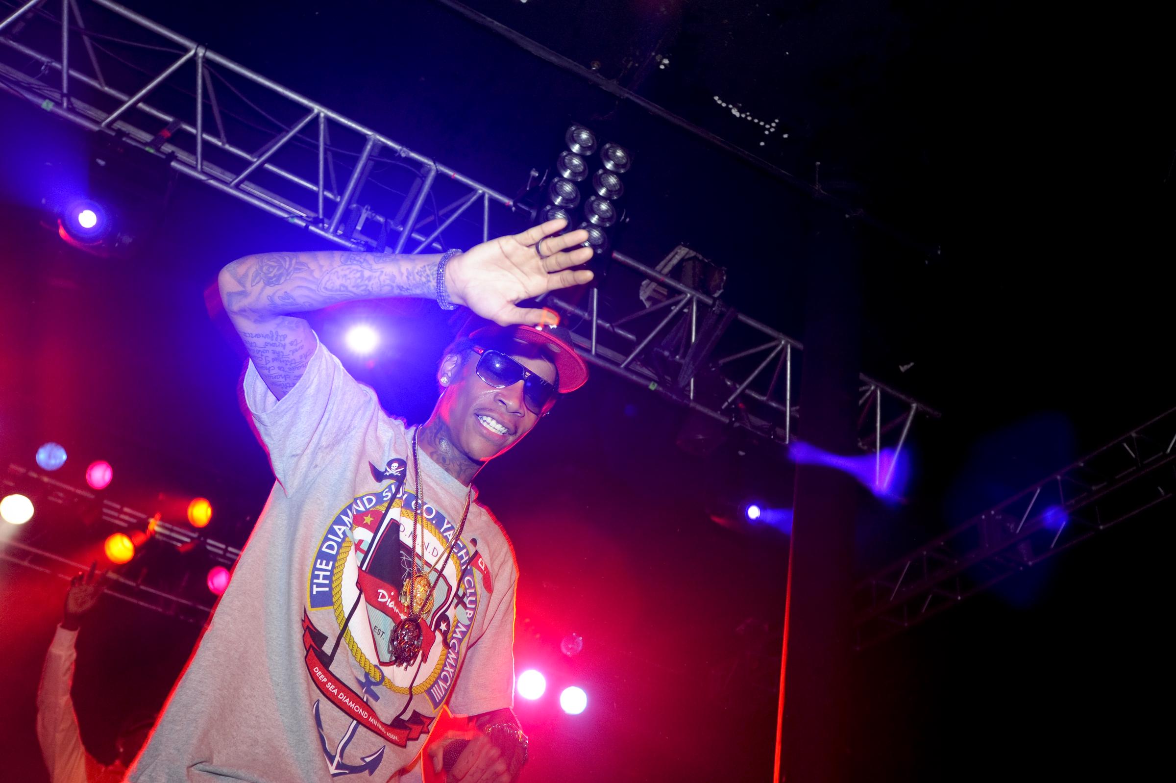 Wiz Khalifa performs at Roseland during Musicfest NW on September 10, 2010, in Portland, Oregon. | Source: Getty Images