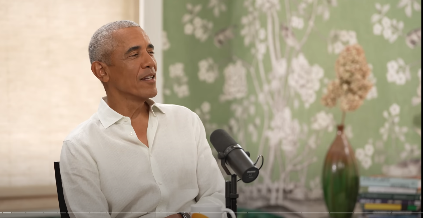Barack Obama speaking during an episode of the 'IMO with Michelle and Craig' podcast. From a video dated July 16, 2025. | Source: YouTube/Michelle Obama