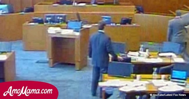 Graphic video content: criminal shot dead in courtroom while trying to attack the witness