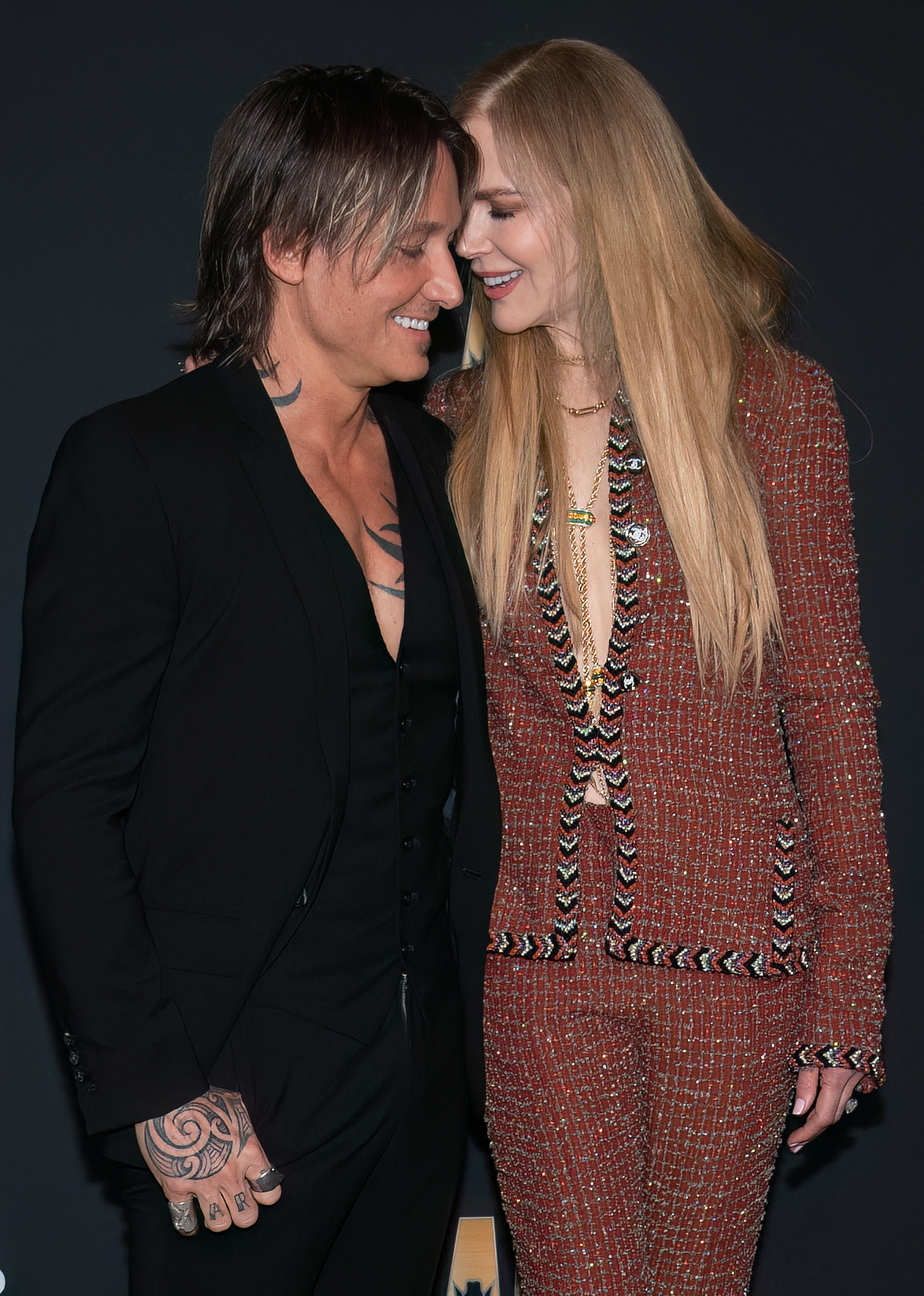 Nicole Kidman and husband Australian singer-songwriter Keith Urban arrive for the Academy of Country Music (ACM) Awards at Ford Center at the Star in Frisco, Texas, on May 11, 2023. | Source: Getty Images