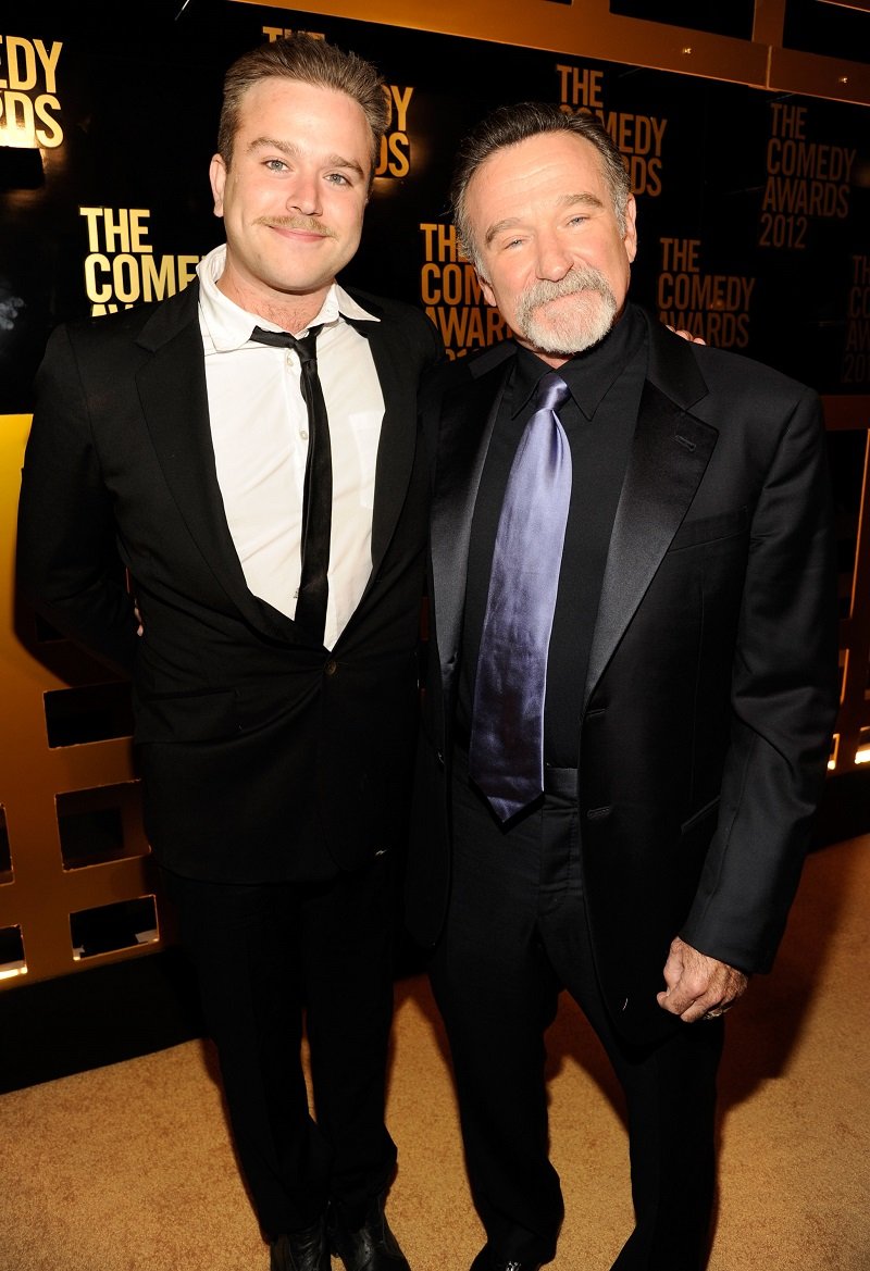 Robin Williams and his son, Zak, on April 28, 2012 in New York City | Photo: Getty Images 