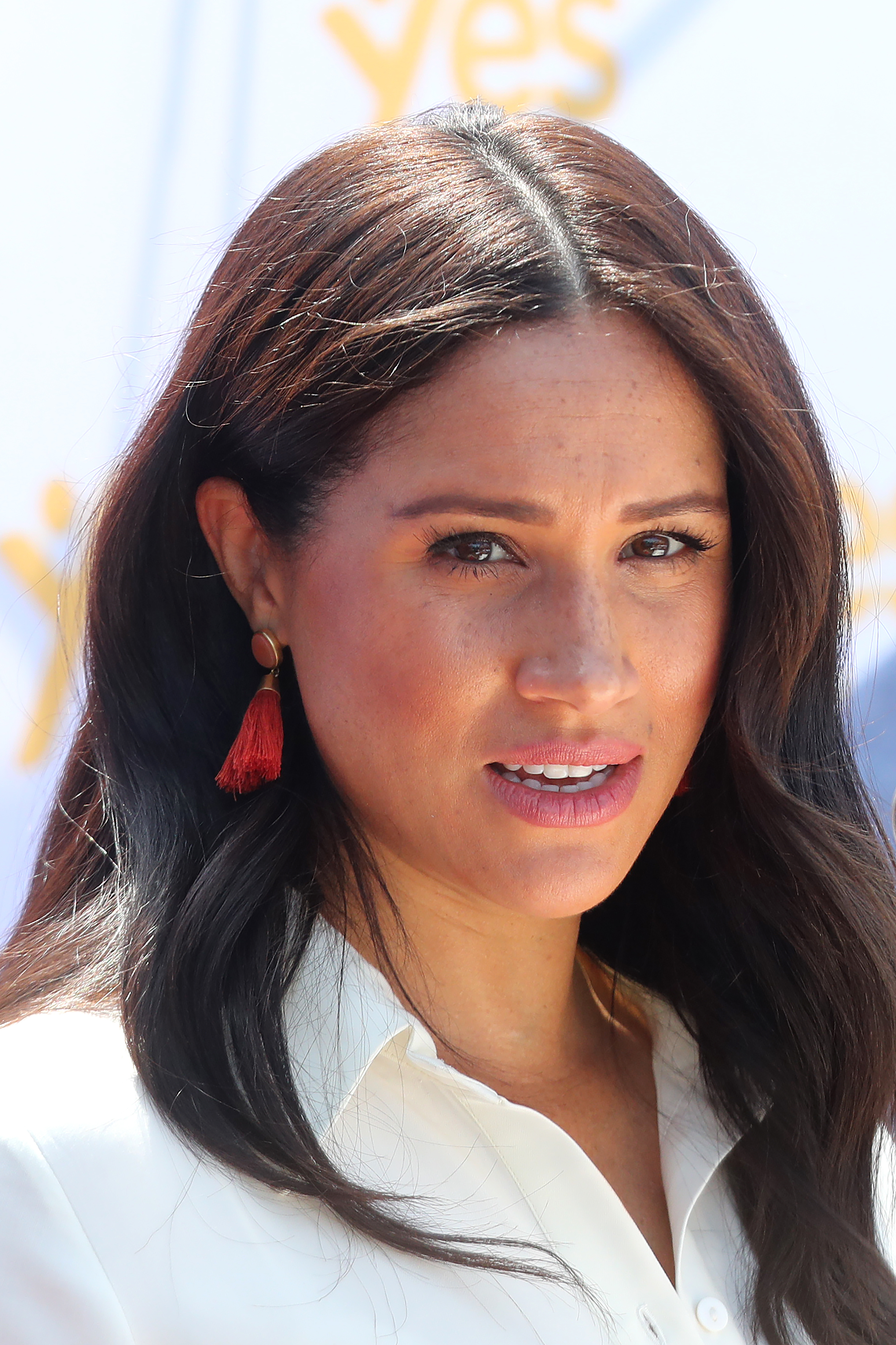 Meghan, Duchess of Sussex speaks during a visit a township to learn about Youth Employment Services on October 2, 2019, in Johannesburg, South Africa | Source: Getty Images