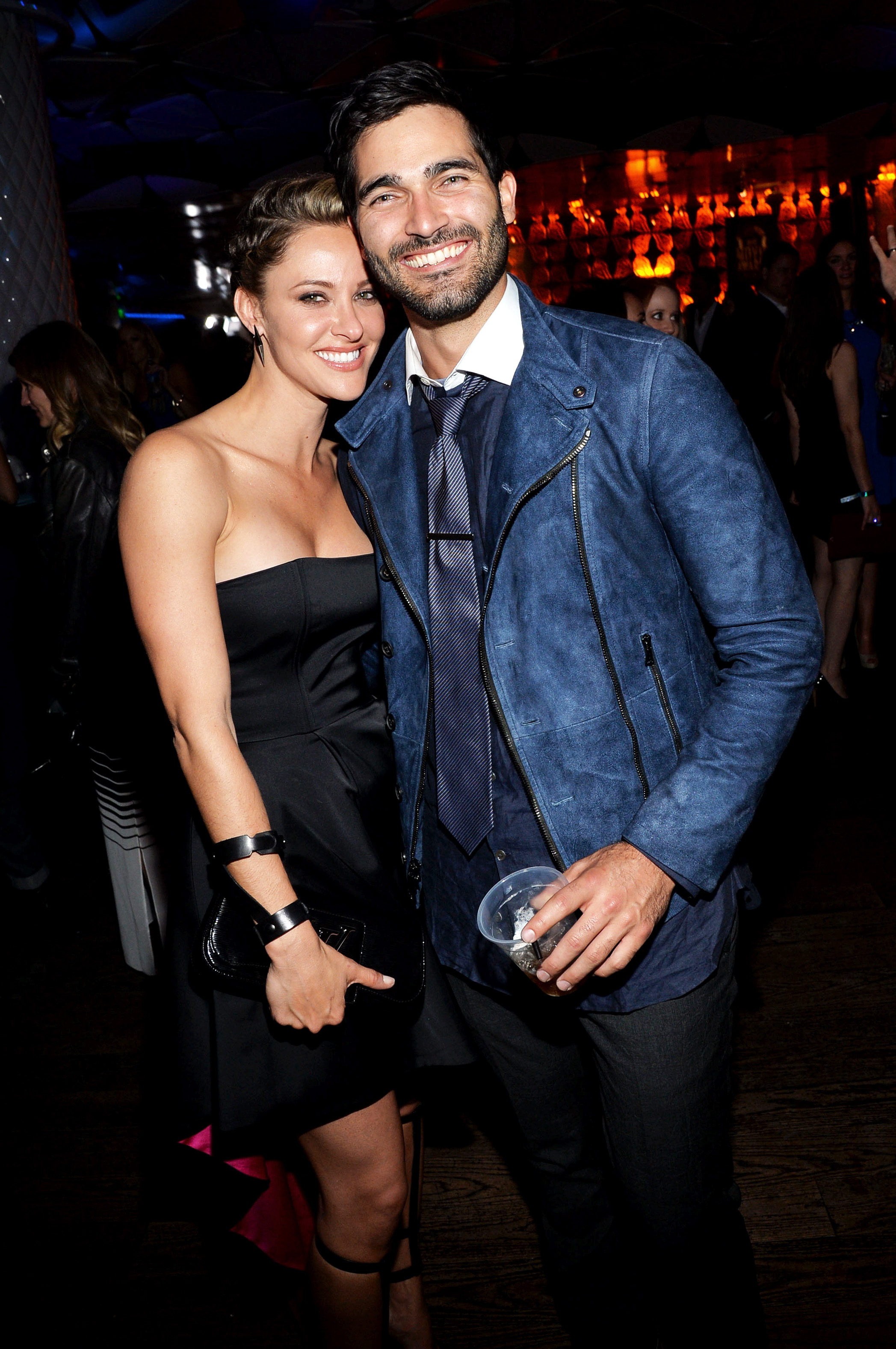 Jill Wagner and actor Tyler Hoechlin during the after party for the 2014 MTV Movie Awards at Nokia Theatre L.A. on April 13, 2014, in Los Angeles, California. | Source: Getty Images