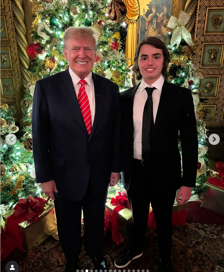 President Donald Trump is with another of his grandchild, Donald Trump III, from a post dated February 19, 2025 | Source: Instagram/donaldjtrumpjr