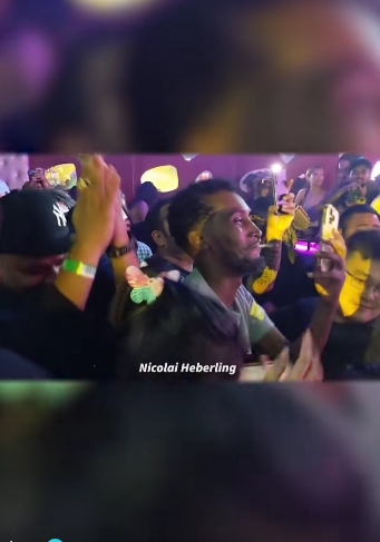 The fan watches as Wiz Khalifa singles him out during the performance and tells him to stop throwing money onstage. | Source: TikTok/tmz