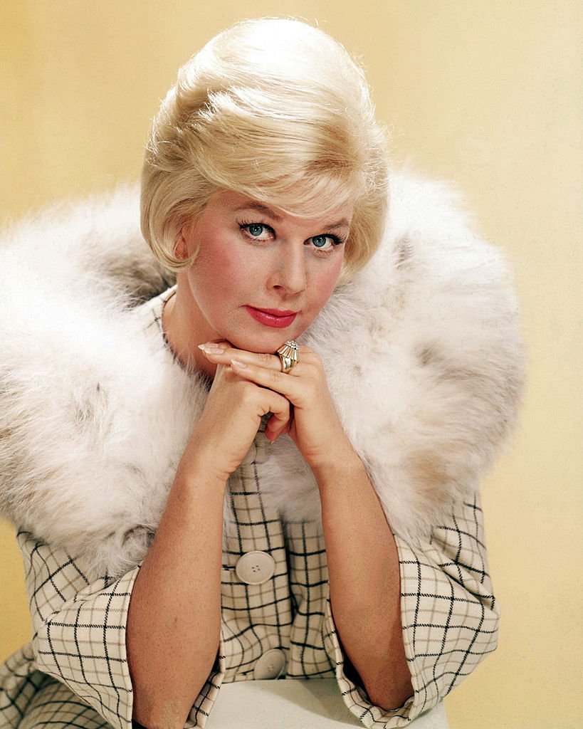 Animal welfare activist Doris Day photographed in a fur-trimmed coat in 1963. / Source: Getty Images