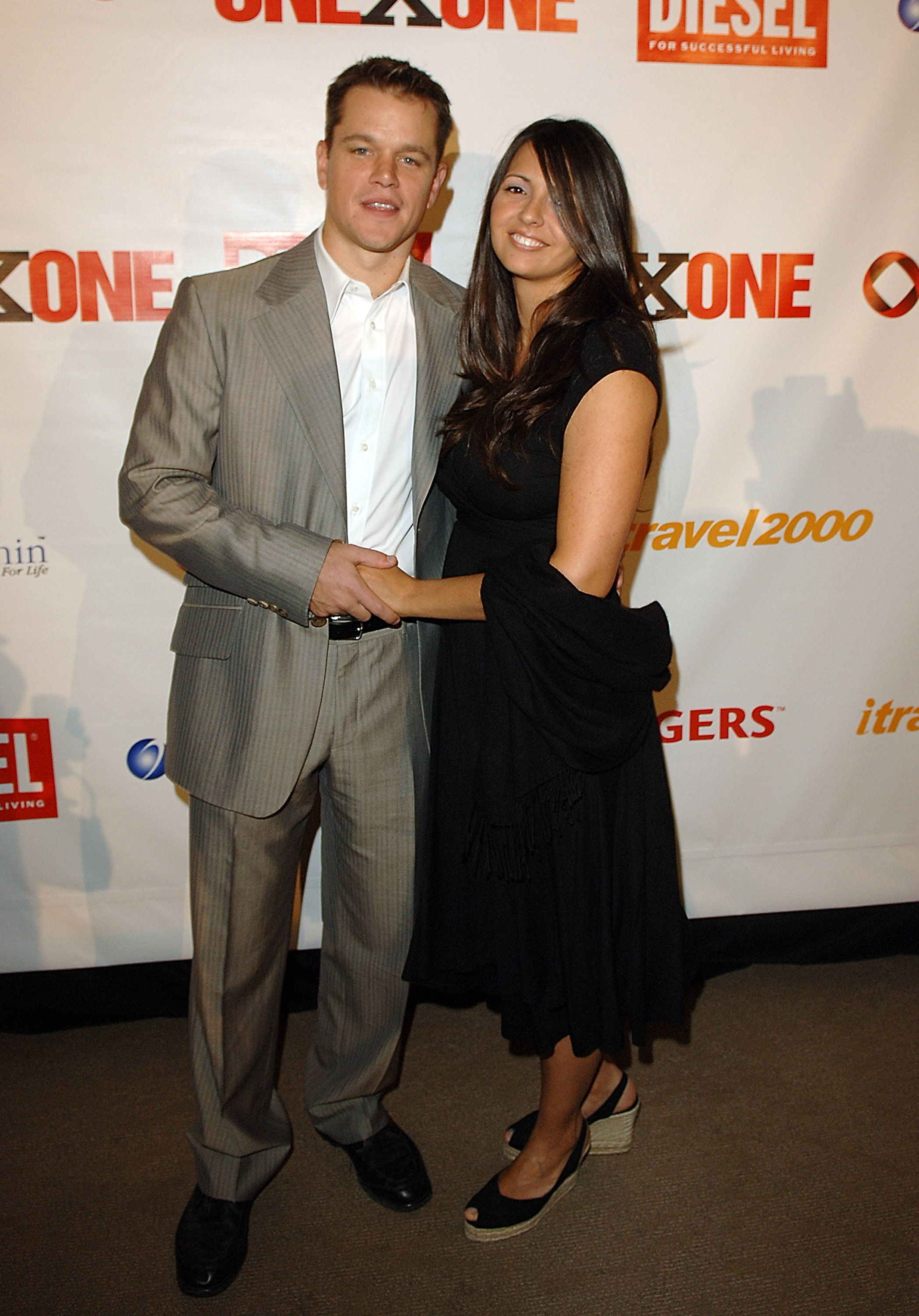 Matt Damon with his wife Luciana Damon in Toronto, Ontario, Canada. | Source: Getty Images