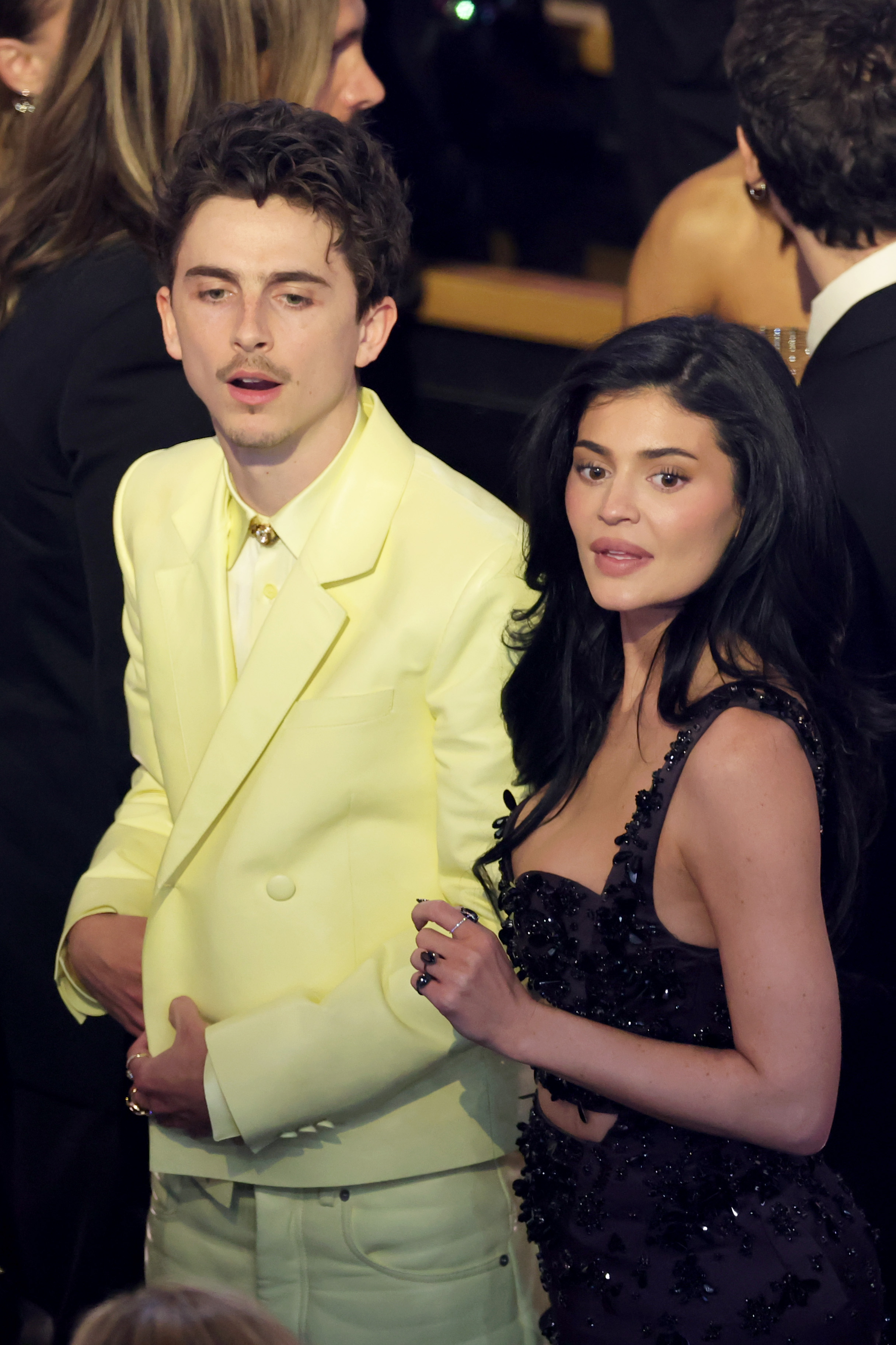 Timothée Chalamet and Kylie Jenner attend the 97th Annual Oscars at Dolby Theatre in Hollywood, California, on March 2, 2025 | Source: Getty Images