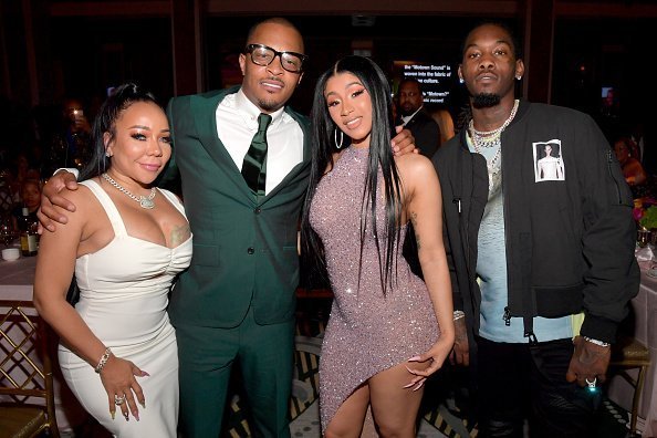 Tameka Dianne "Tiny" Harris, T.I., Cardi B and Offset at the 2019 ASCAP Rhythm & Soul Music Awards on June 20, 2019 | Photo: Getty Images