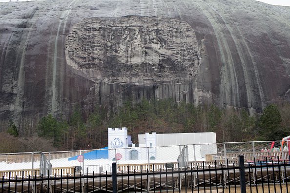 The largest confederate memorial at Georgia's Stone Mountain Park. | Photo: Getty Images
