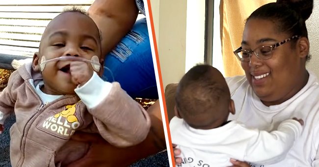 A mother and her baby who was born at 21 weeks old and survived | Photo: Youtube/University of Alabama at Birmingham &  Facebook/GuinnessWorldRecords
