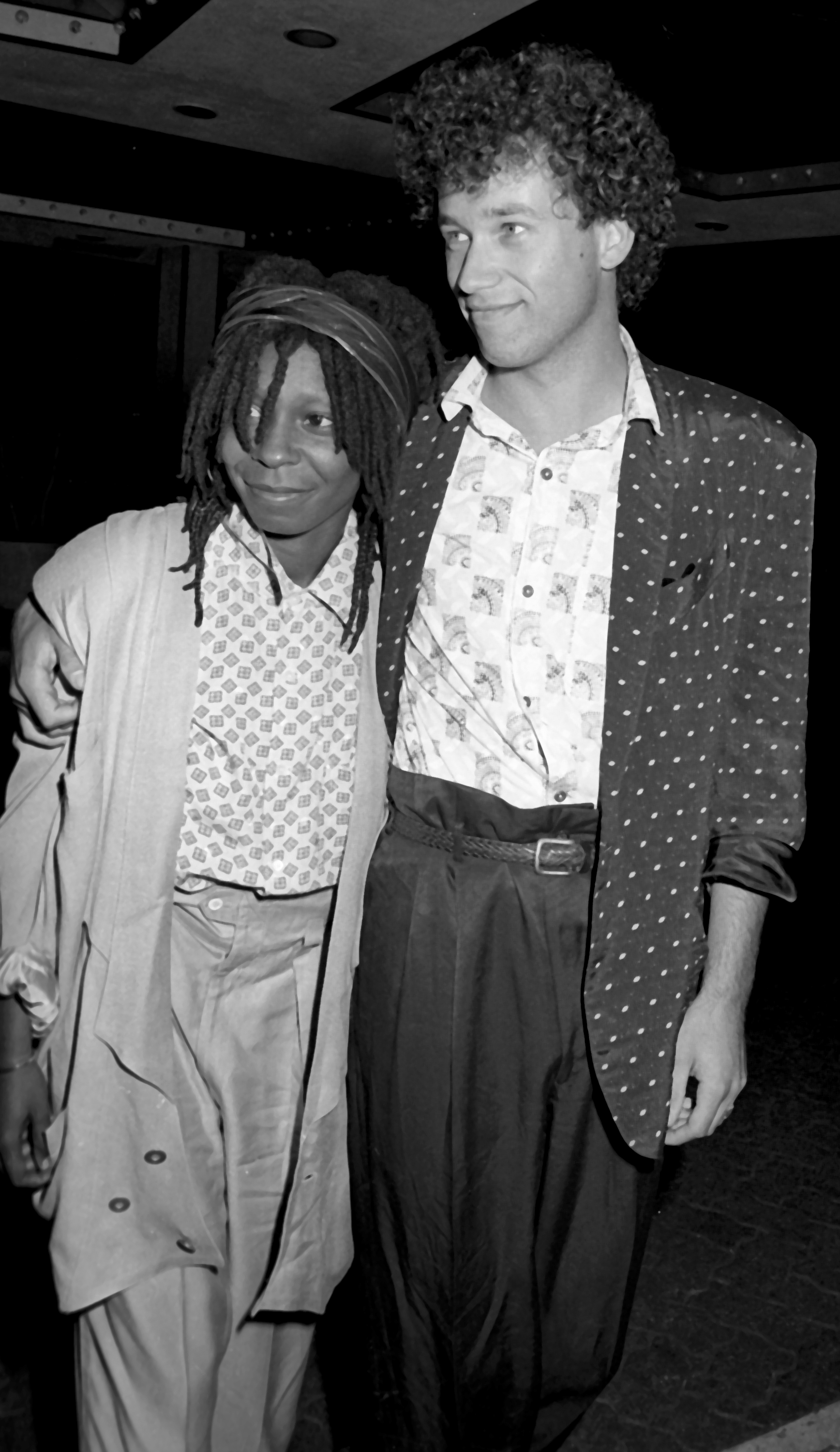 Whoopi Goldberg and David Claessen at the ICAN Fundraiser Dinner in Beverly Hills, 1986 | Source: Getty Images