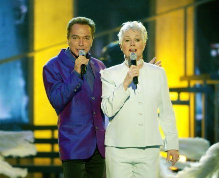 David Cassidy and Shirley Jones perform during the TV Land Awards 2003 at the Hollywood Palladium on March 2, 2003, in Hollywood, California. | Source: Getty Images.