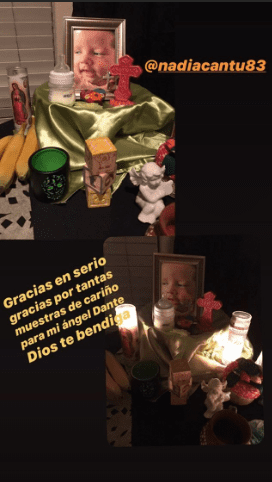 Altar para Dante. |Foto: Instagram/brenda_kellerman Altar para Dante. |Foto: Instagram/brenda_kellerman