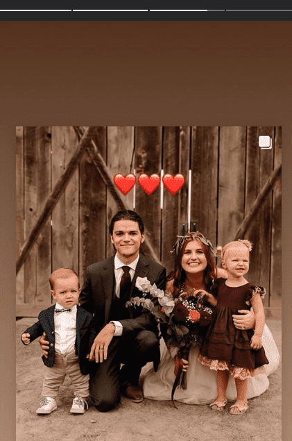Jacob Rollof, his wife, Isabel, Tori Roloff’s son, Jack and his cousin Ember | Photo: Instagram/Jacob Roloff