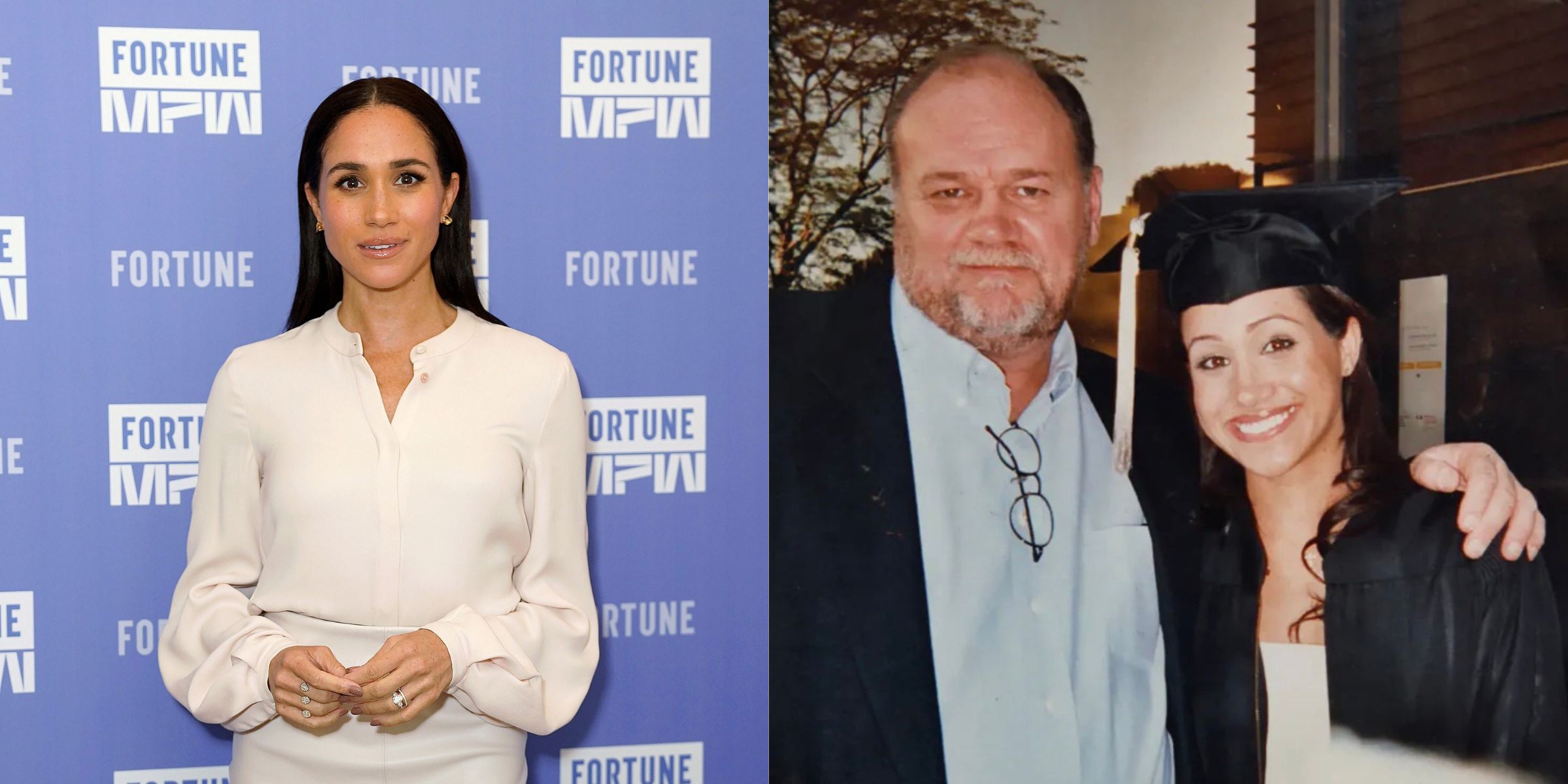 Meghan Markle | Thomas and Meghan Markle | Source: Getty Images | X/HouseofVanity88