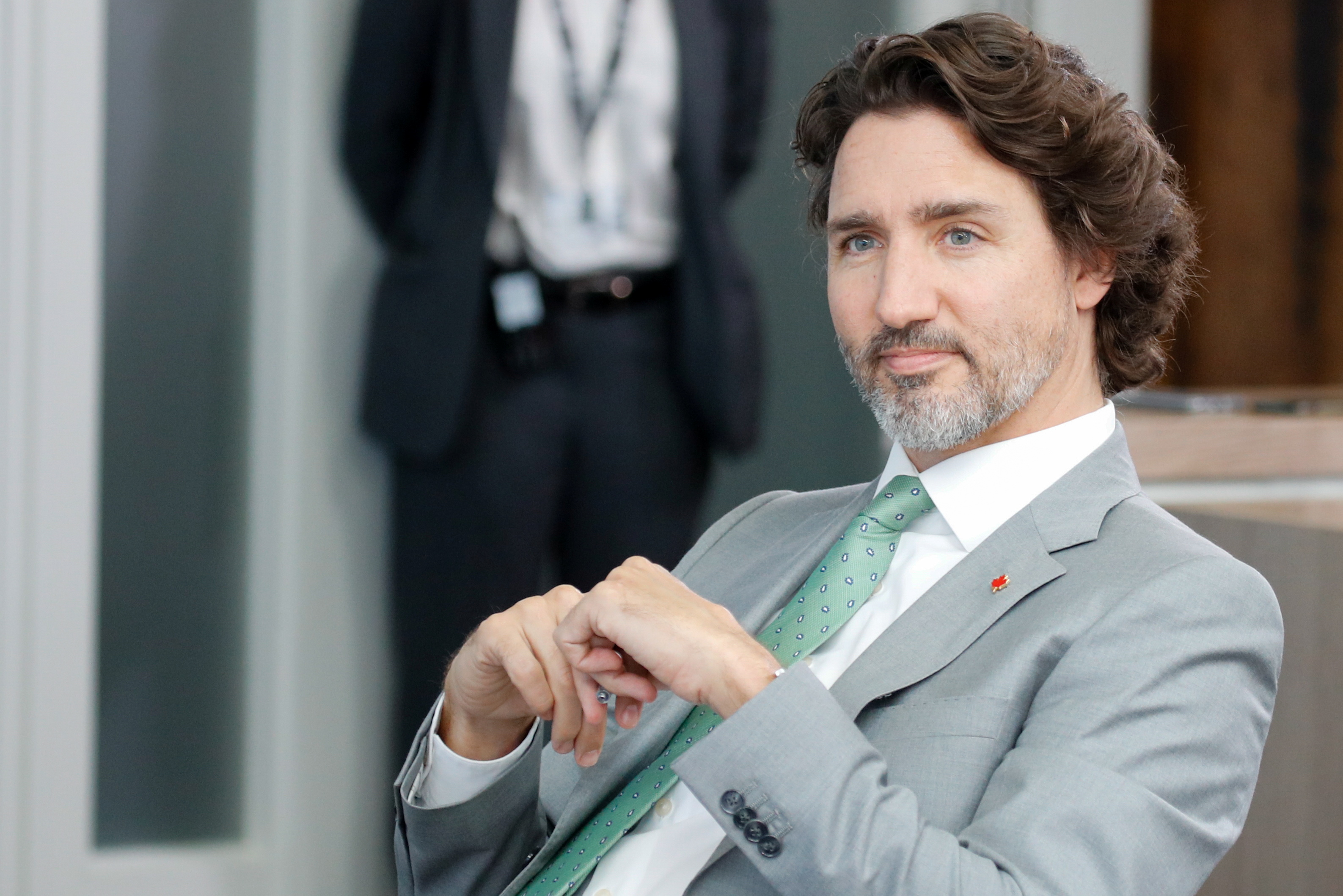 Justin Trudeau at a plenary session during the G7 summit on June 13, 2021, in Cornwall, England. | Source: Getty Images