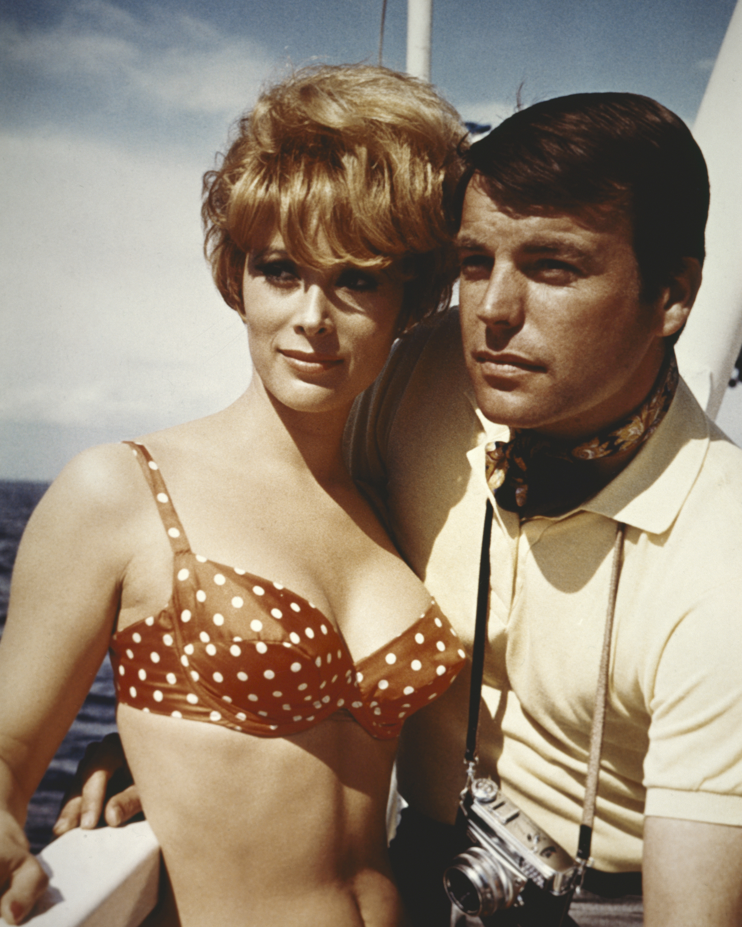 Robert Wagner and Jill St John in a publicity still for the film 'How I Spent My Summer Vacation', 1967 | Source: Getty Images