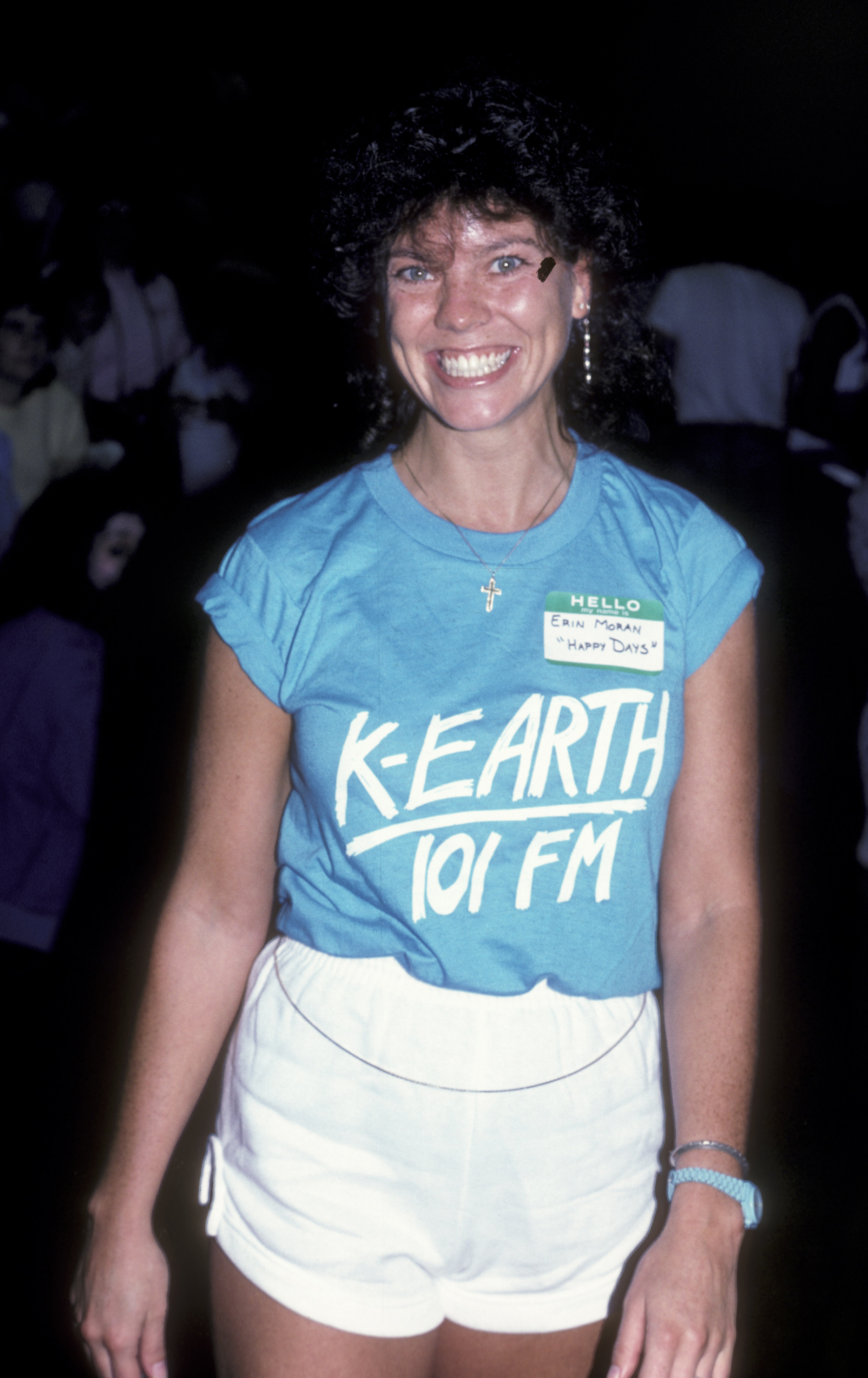 Erin Moran attends Benefit Basketball Game on June 7, 1986, in Los Angeles, California. | Source: Getty Images