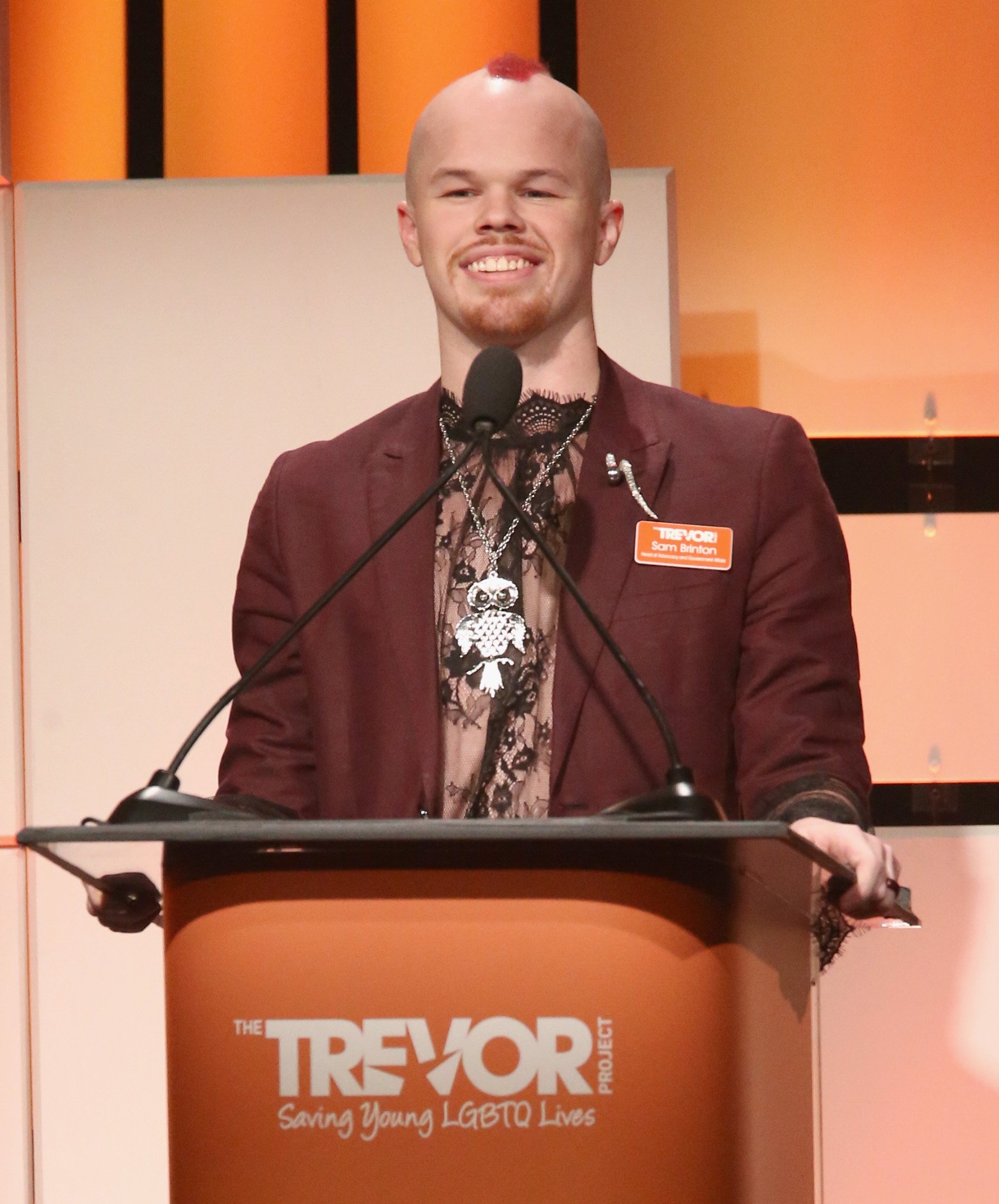 Sam Brinton at The Trevor Project Gala on December 3, 2017, in Beverly Hills | Source: Getty Images