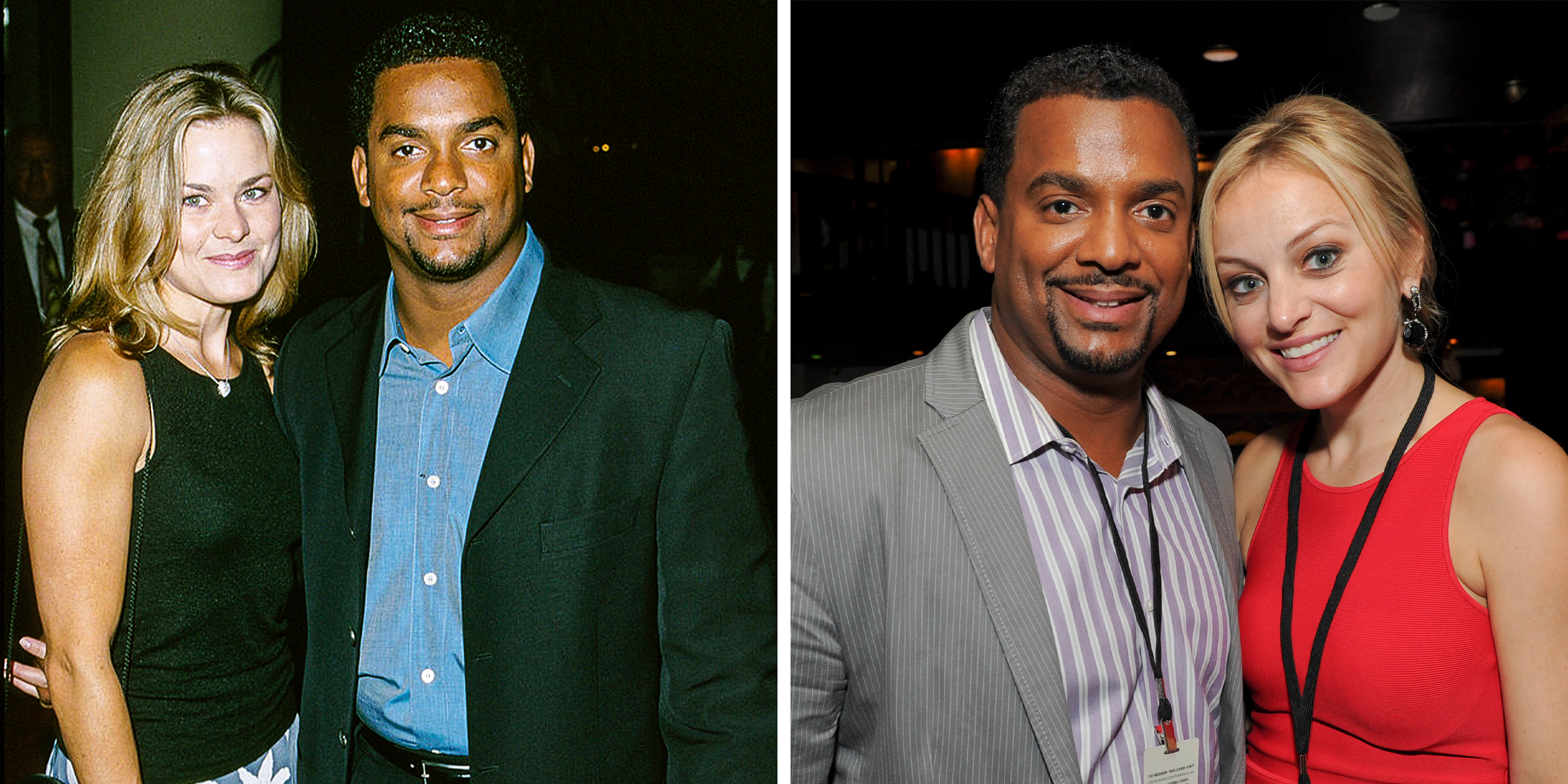 Robin Stapler and Alfonso Ribeiro | Alfonso Ribeiro and Angela Unkrich | Source: Getty Images