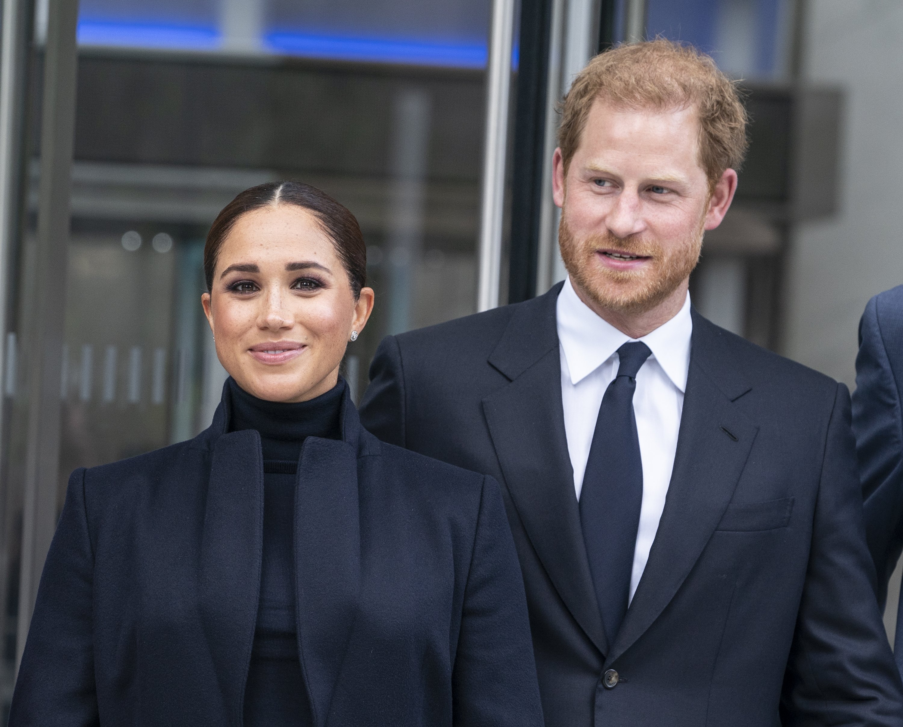 Prince Harry and Meghan visit One World Observatory on the 102nd floor of Freedom Tower of World Trade Center. | Source: Getty Images