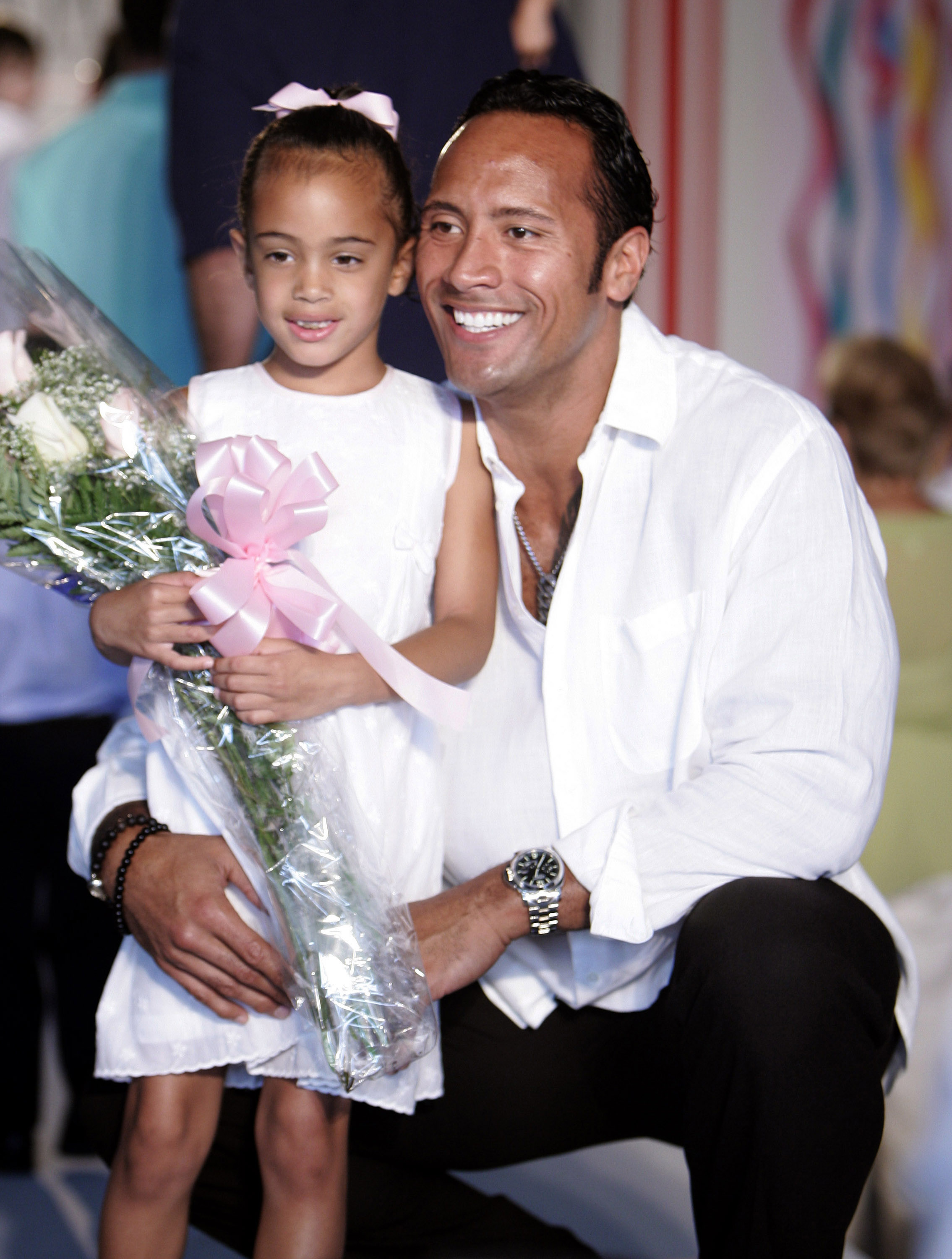 Dwayne and Simone Johnson pictured on June 3, 2006 | Source: Getty Images