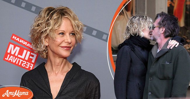 Meg Ryan attends her Lifetime Award Presentation and "Ithaca" screening during the 18th Annual Savannah Film Festival on October 29, 2015 (left), Meg Ryan and John Mellencamp are seen on February 14, 2011, in New York (right) | Photo: Getty Images