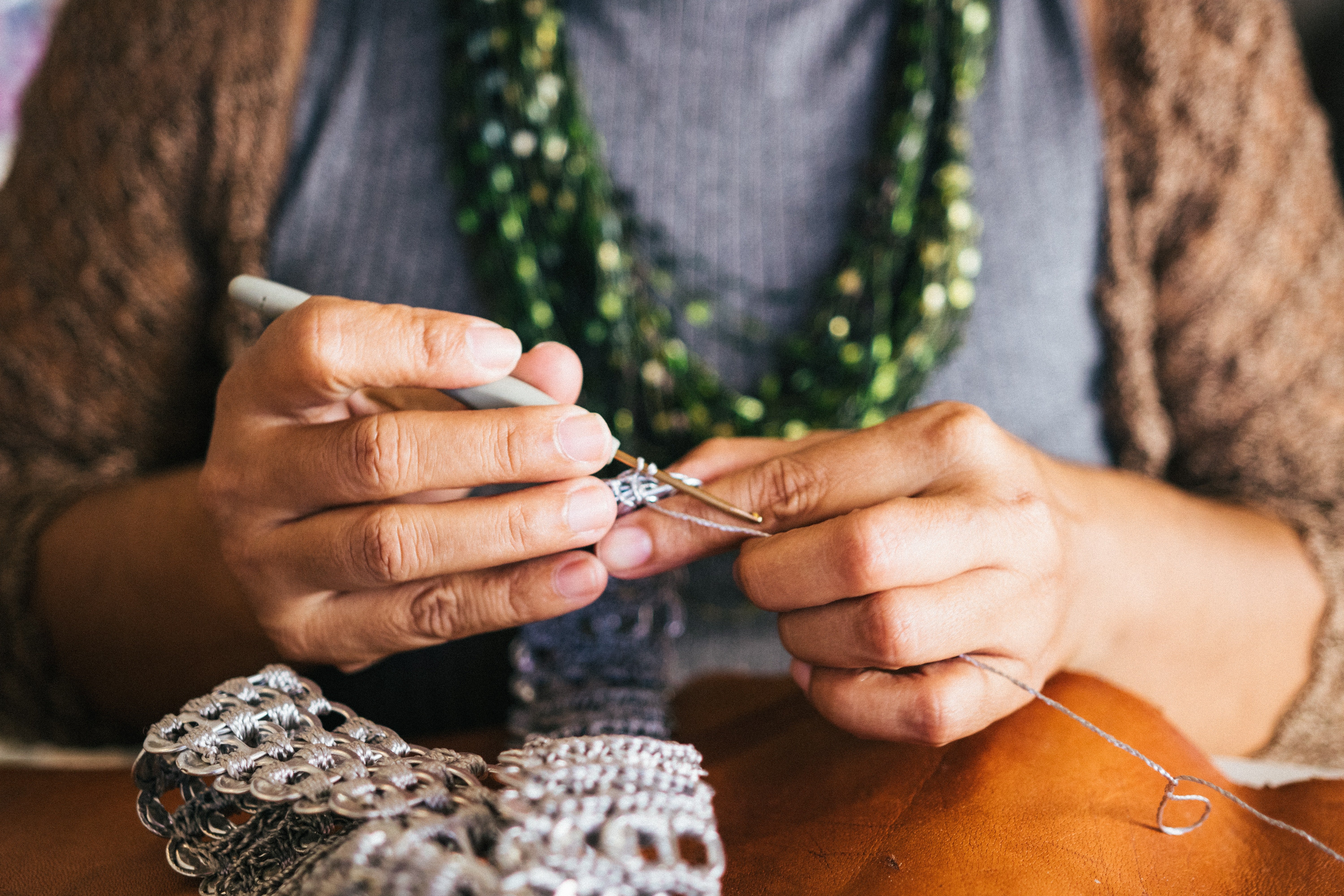 Mrs. Green revealed she knitted sweaters and caps for a living. | Source: Pexels