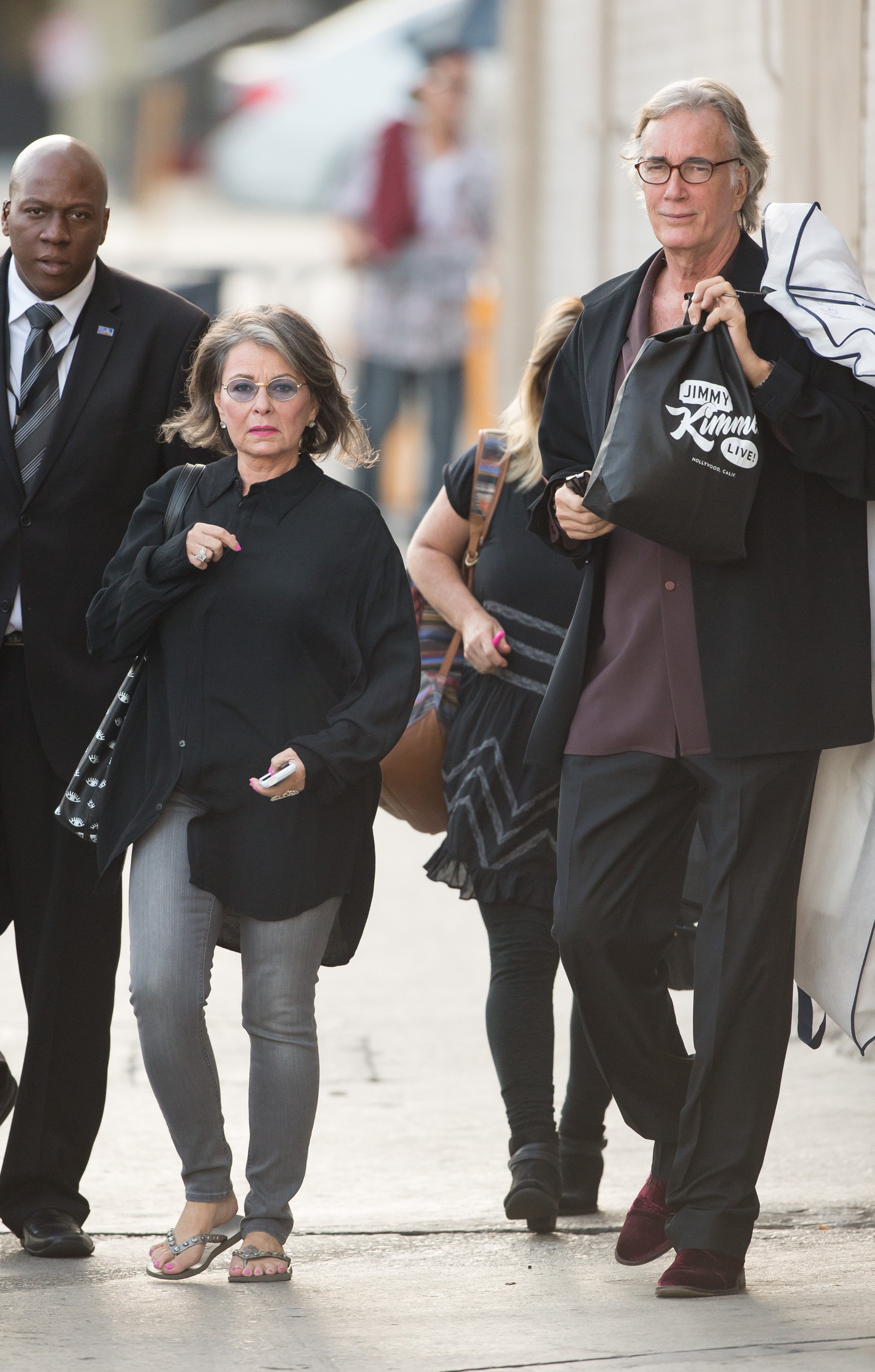Roseanne Barr and Johnny Argent walking in Hollywood on June 24, 2014, in Los Angeles, California. | Source: Getty Images