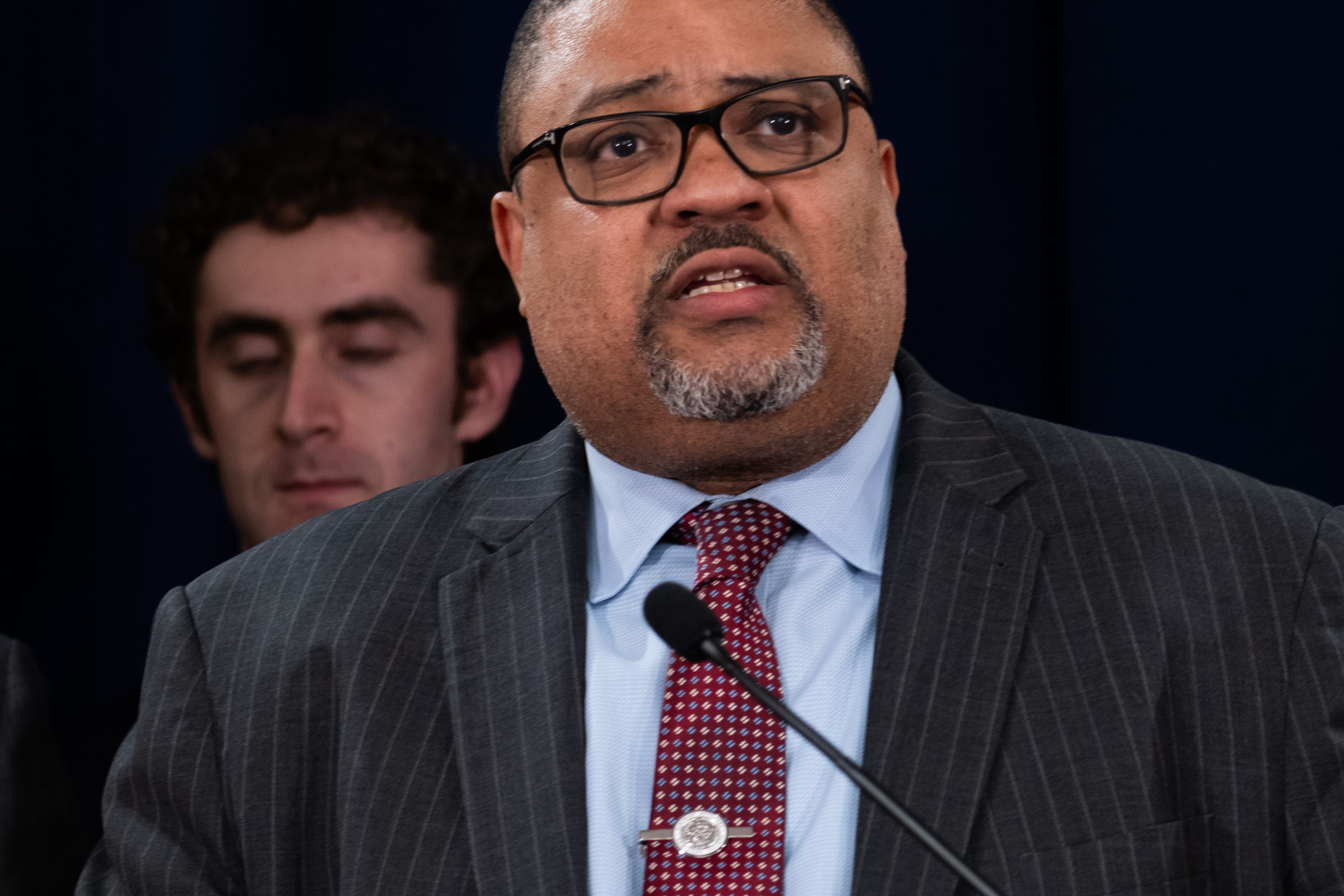 Manhattan District Attorney Alvin Bragg on May 30, 2024, in New York City | Source: Getty Images