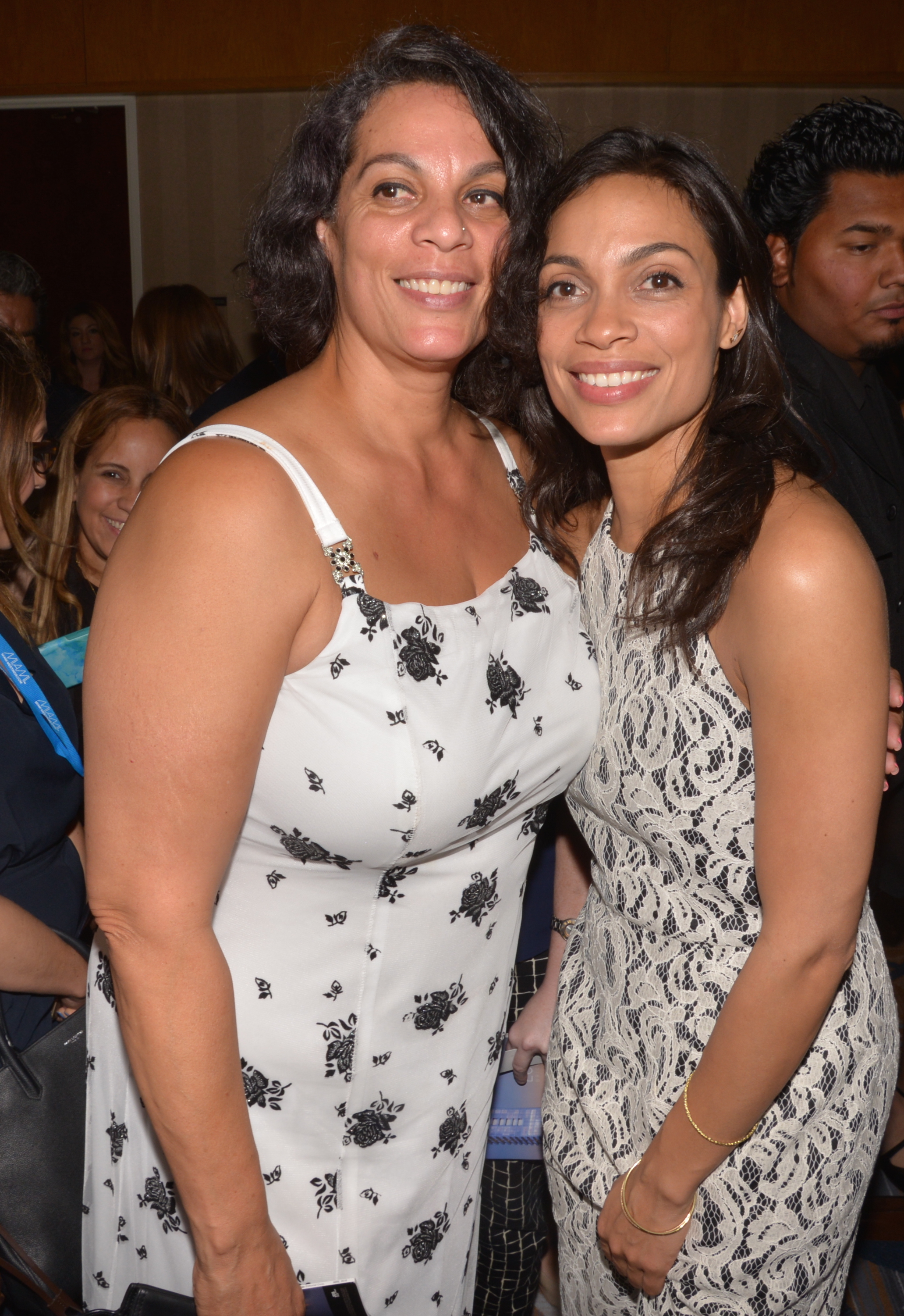 Isabel Celeste and Rosario Dawson at Hotel intercontinental on April 6, 2016, in Miami, Florida. | Source: Getty Images